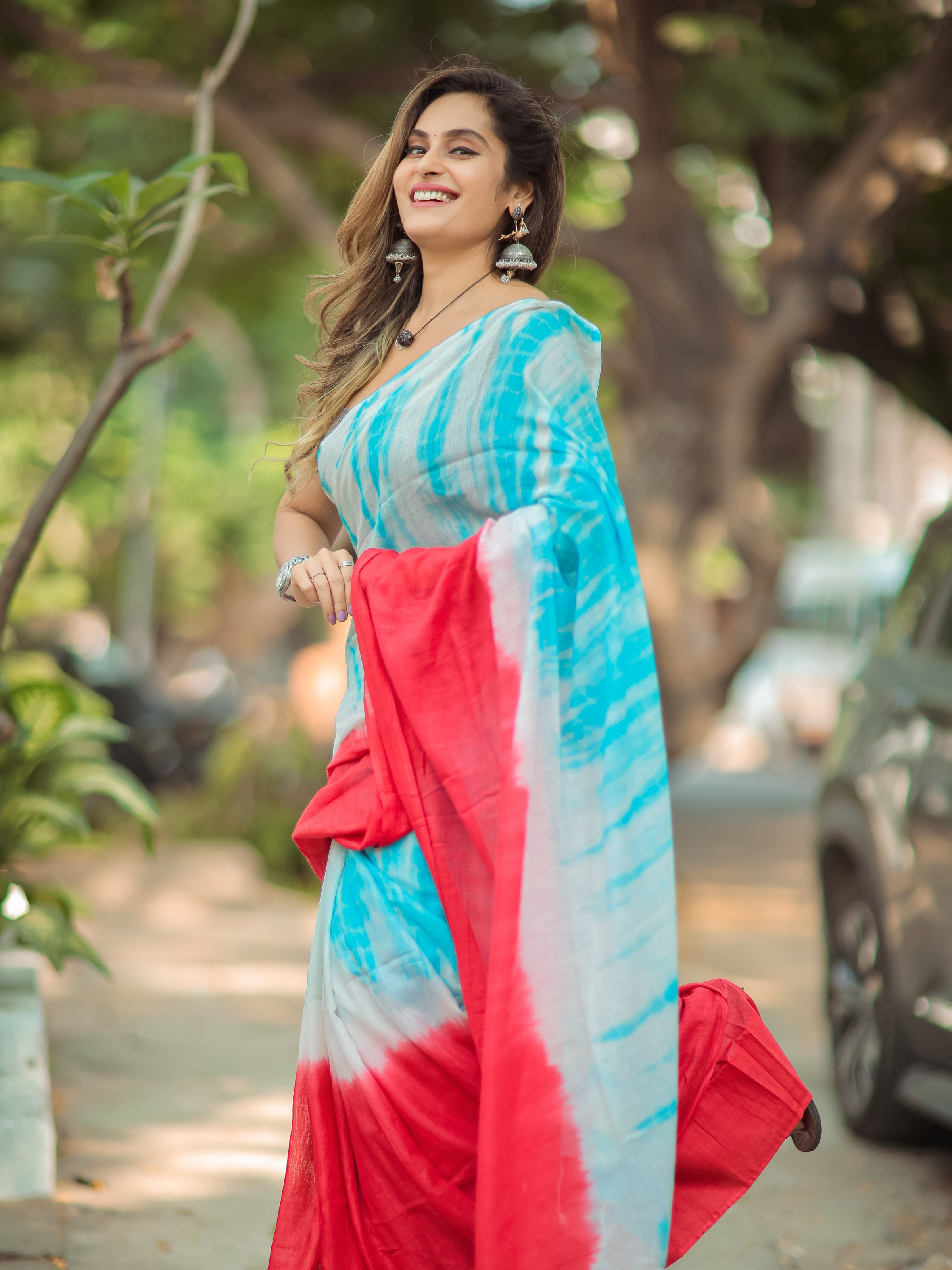 Deal Day Dreams (Pure Mul Cotton Tie-Dye Saree)