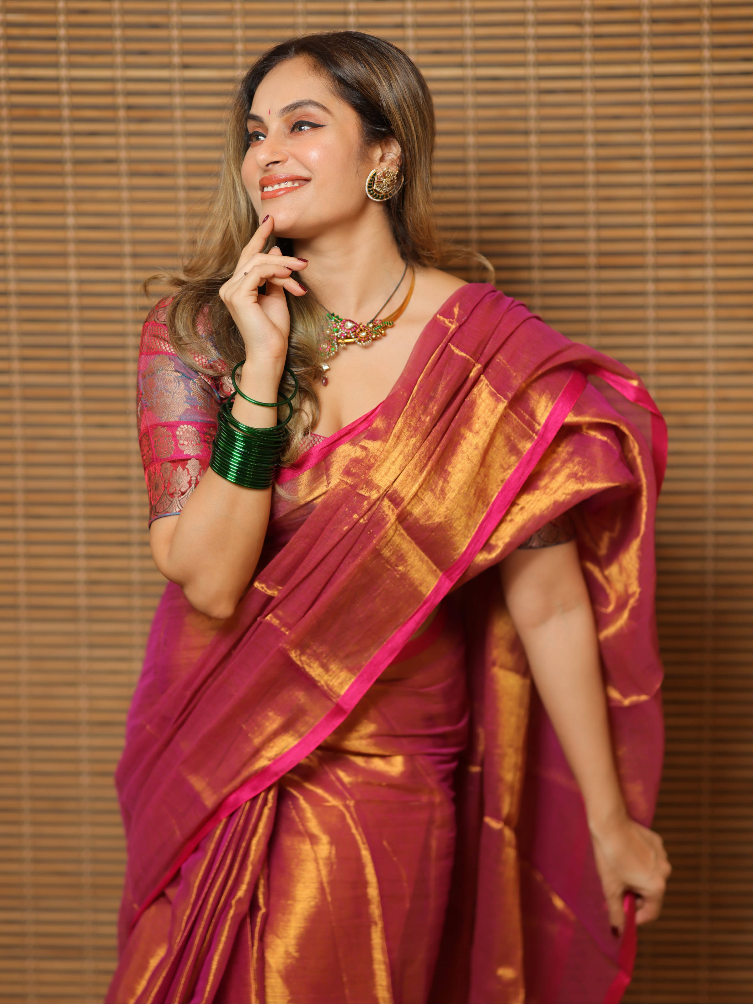 Swarna Utsav (Tissue Mul Saree)