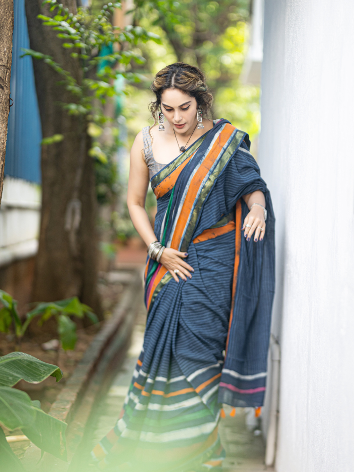 Satrangi (Pure Mul Cotton Saree)