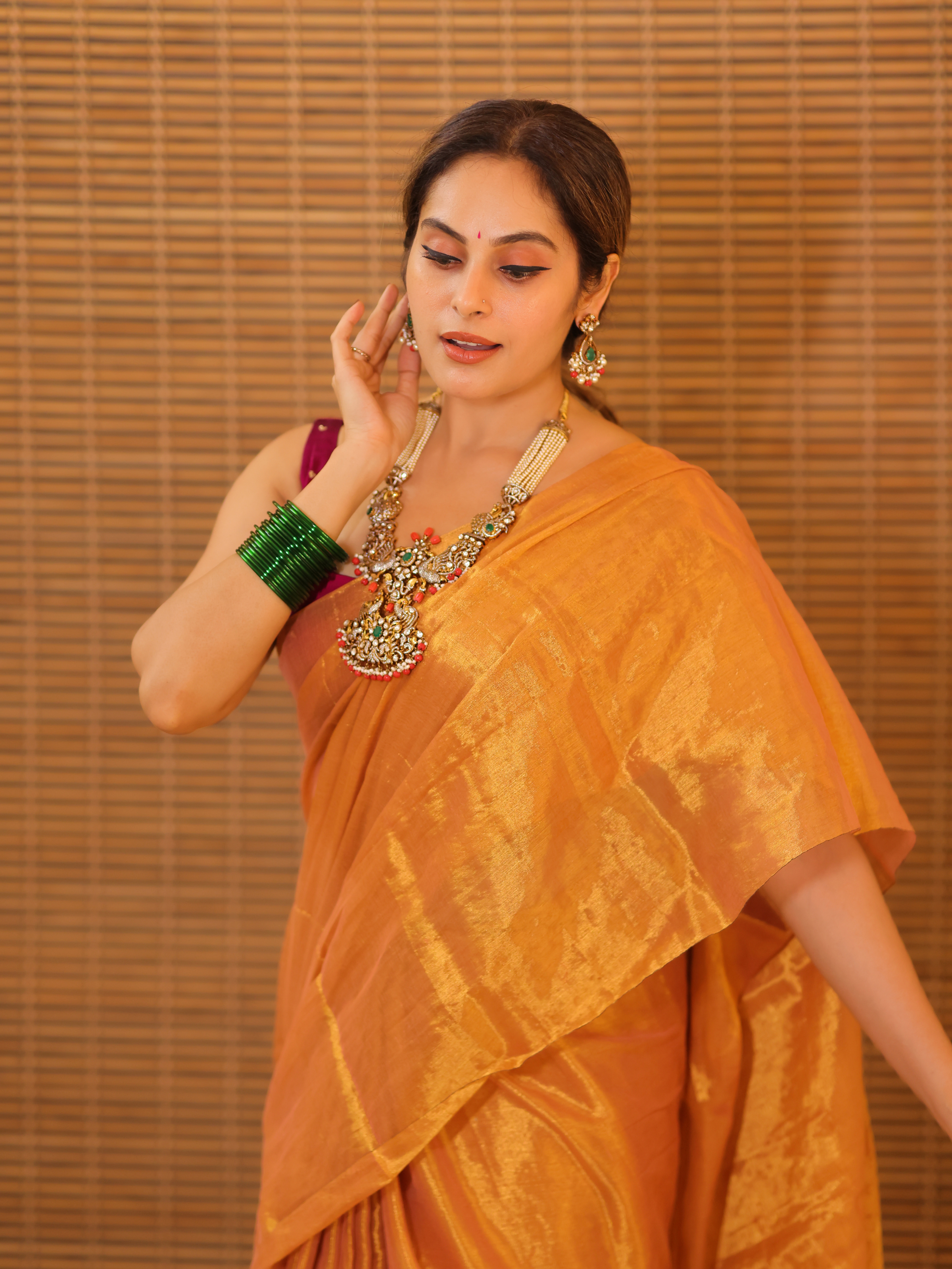 Swarna Kiran (Tissue Mul Saree)