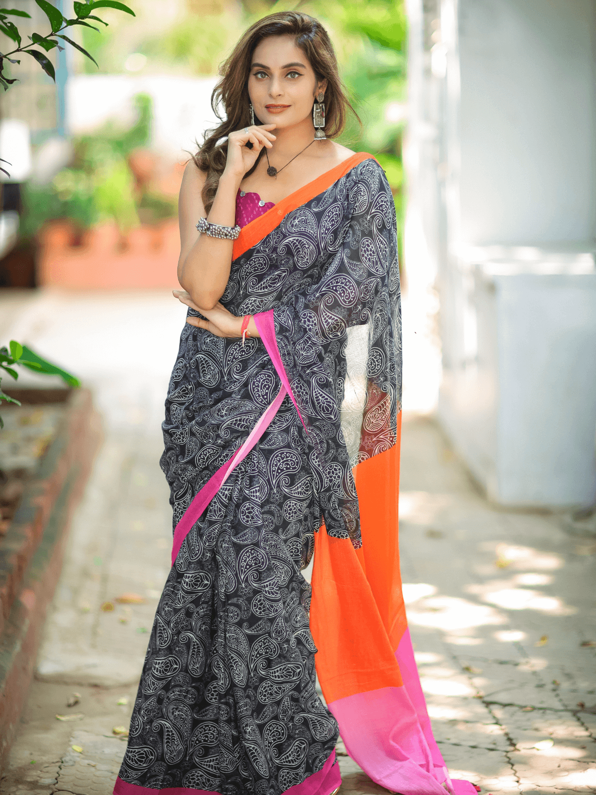 Glorious Giggles (Pure Mul Cotton Saree)