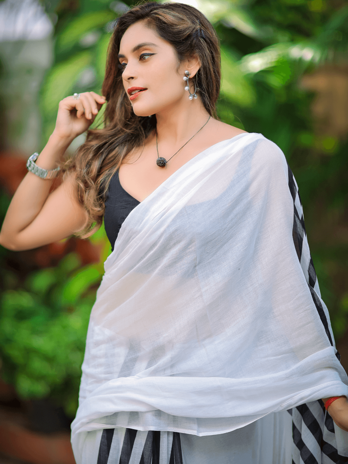 Drama Queen (Pure Mul Cotton Saree)