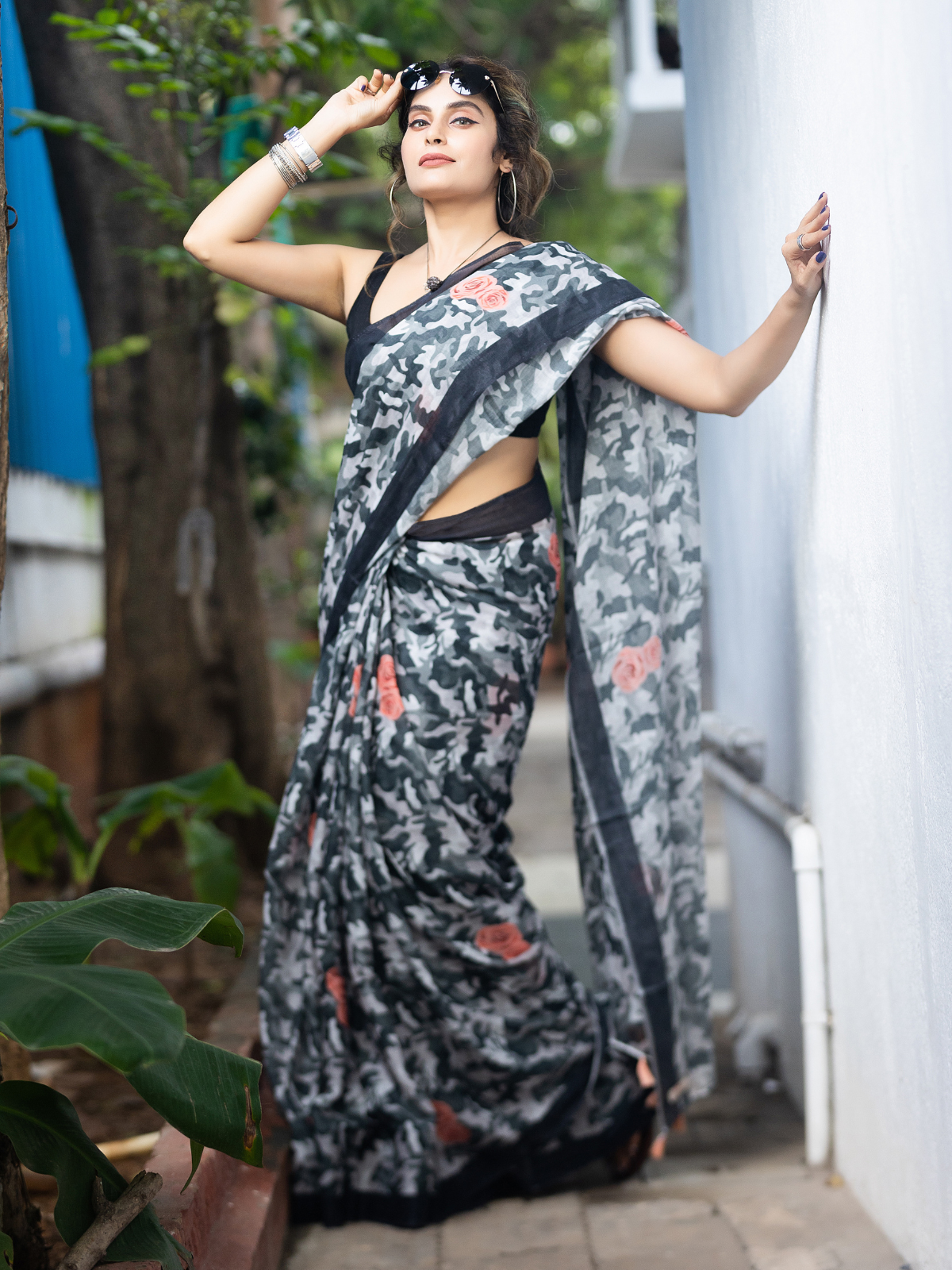 Guns n Roses (Pure Mul Cotton Saree)