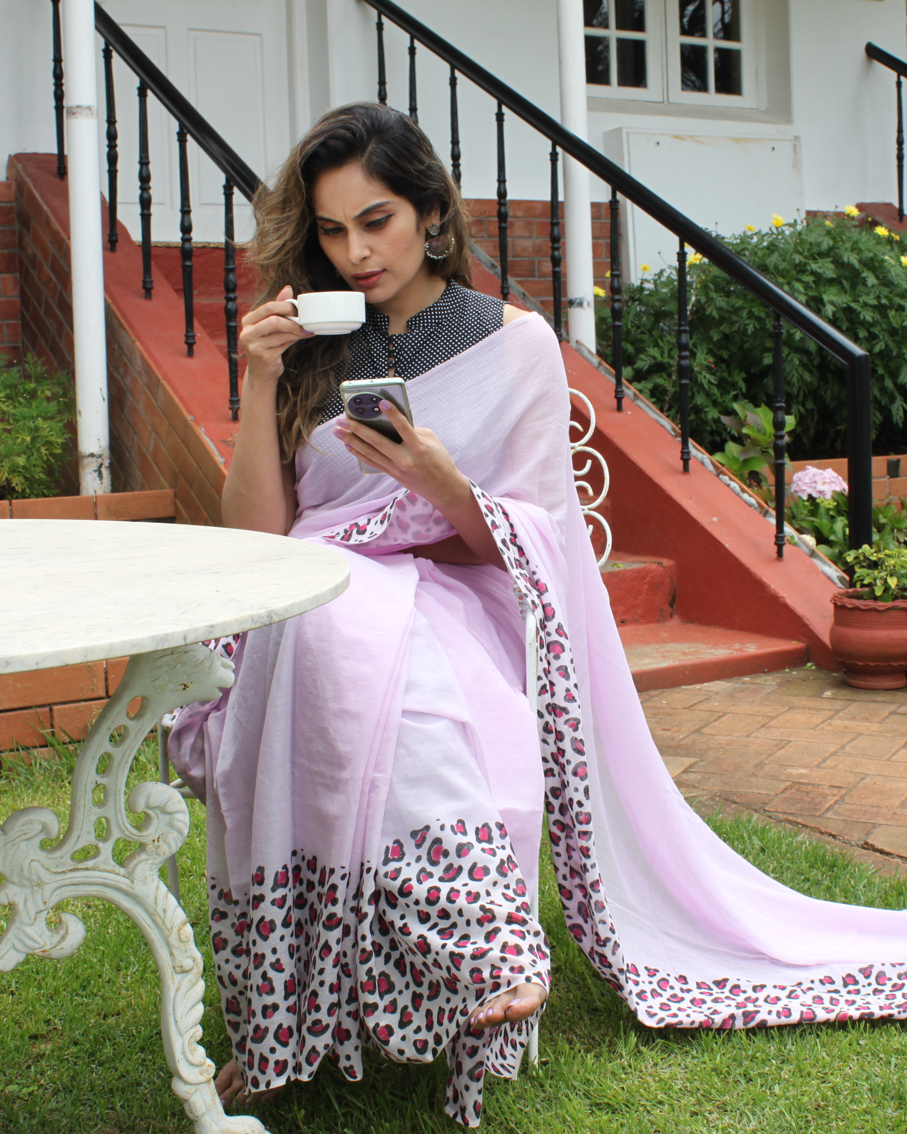 PINK PANTHER (Pure Mul Cotton Saree)