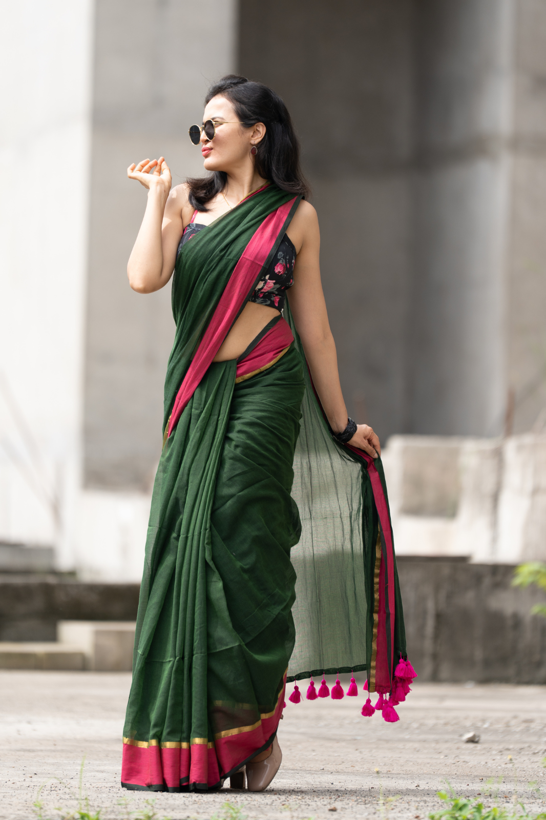Vruksha (Mul Mul Cotton Saree)