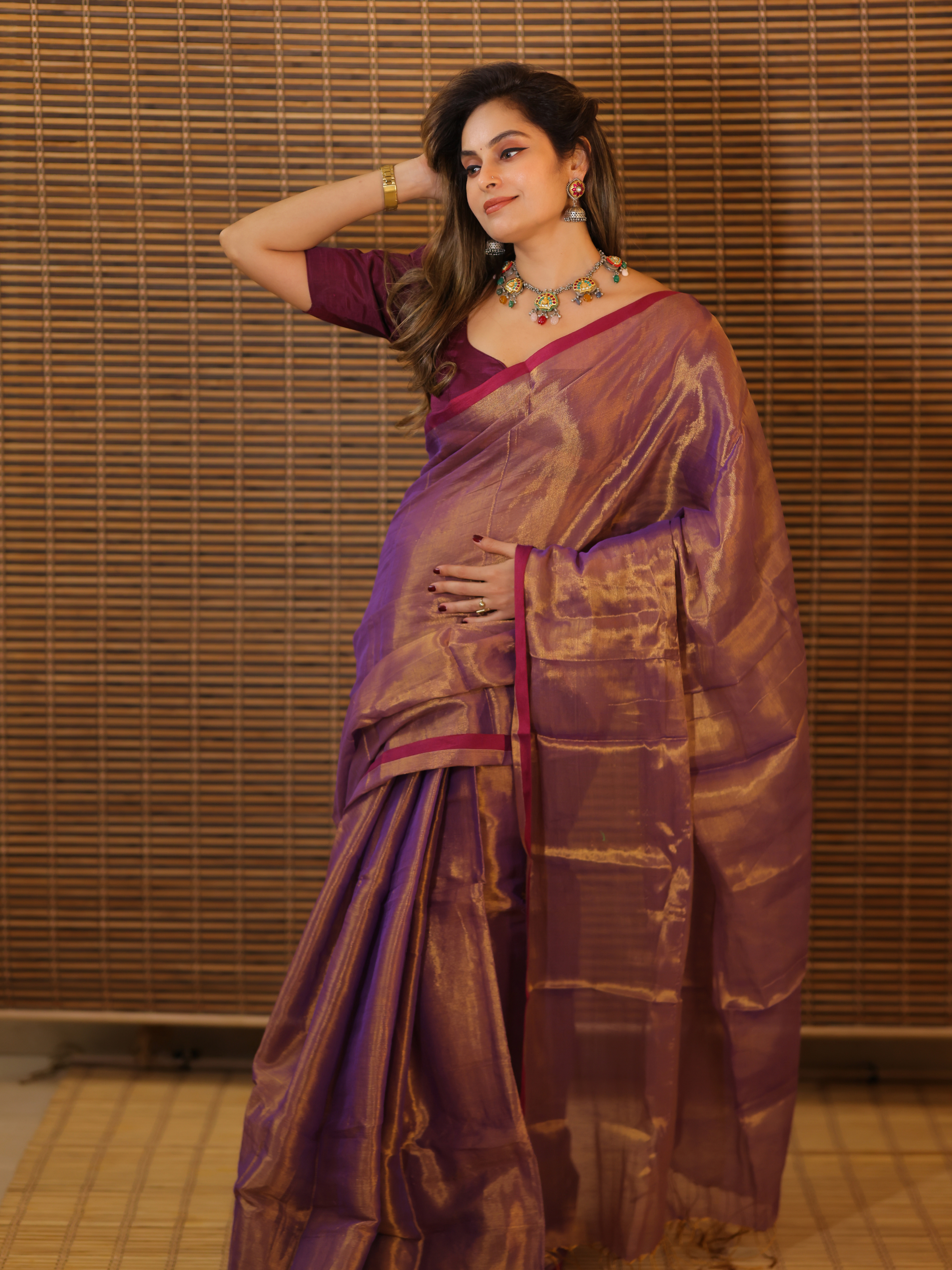 Swarna Sangini (Tissue Mul Saree)