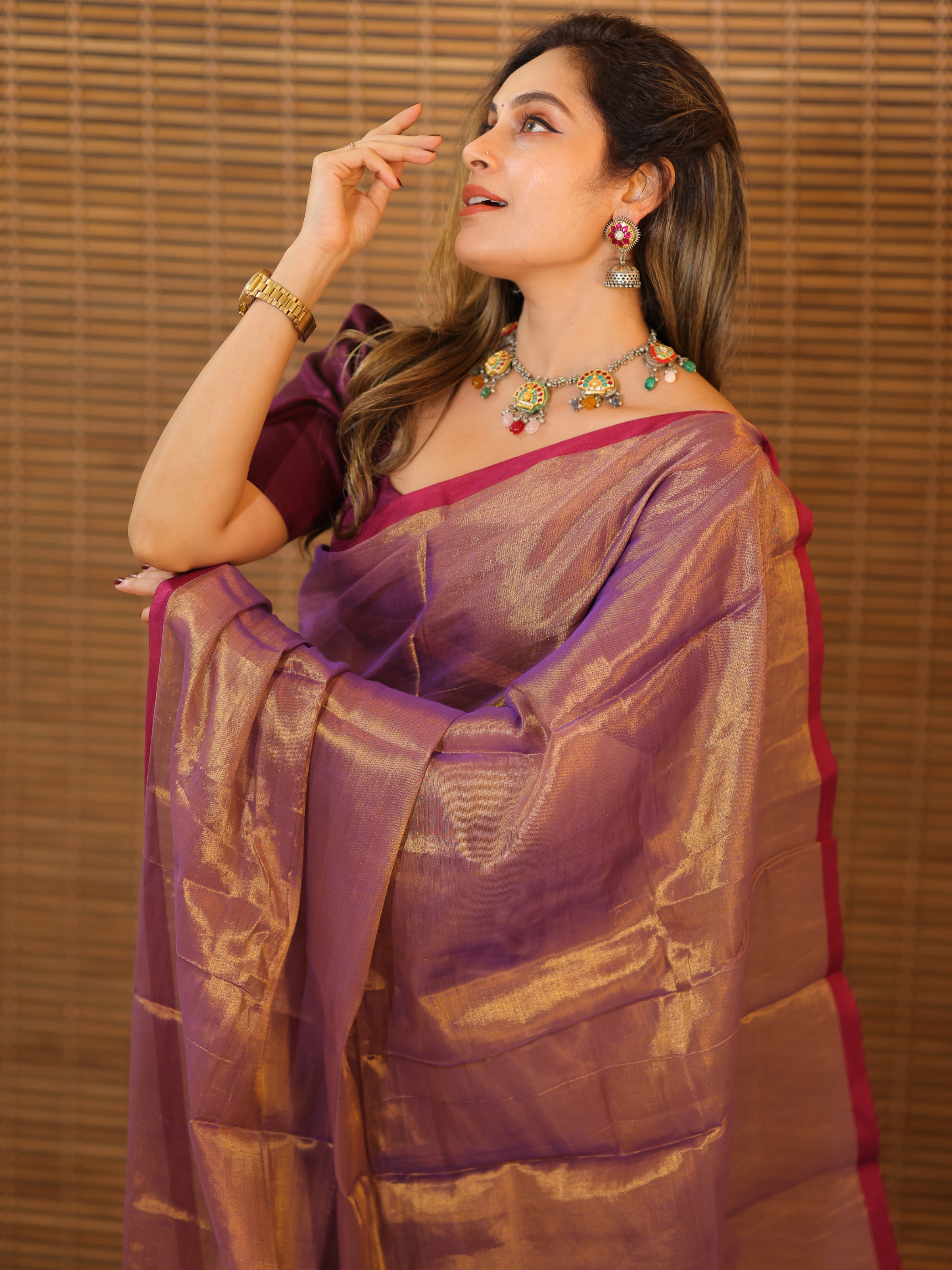 Swarna Sangini (Tissue Mul Saree)