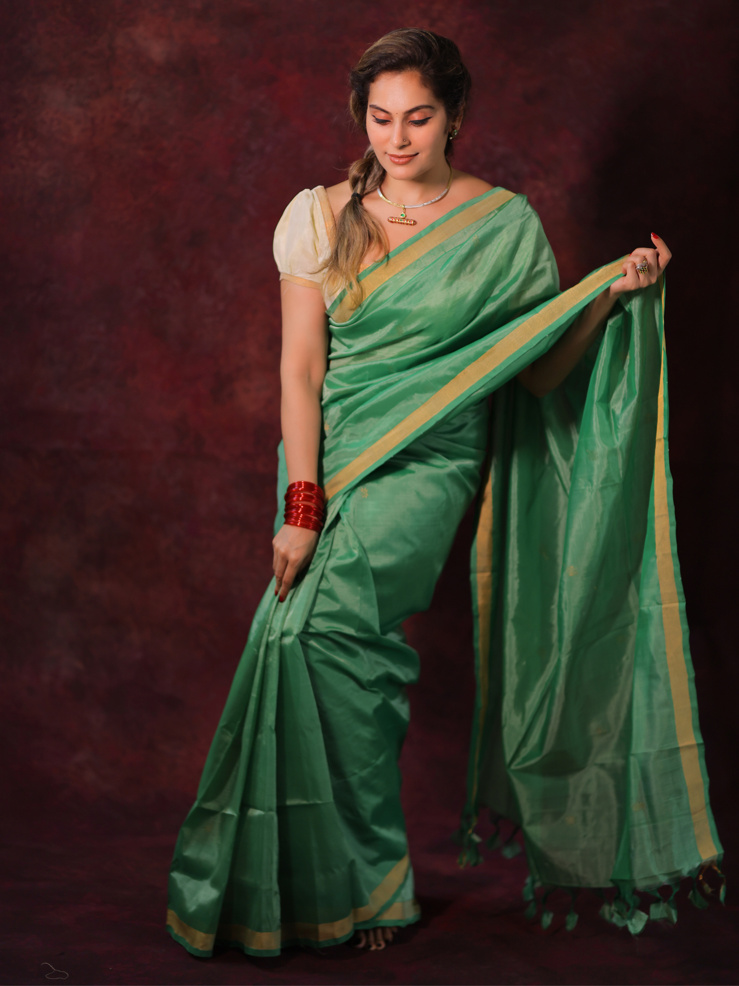 Chennamma (Pure Pattu Saree Handwoven)