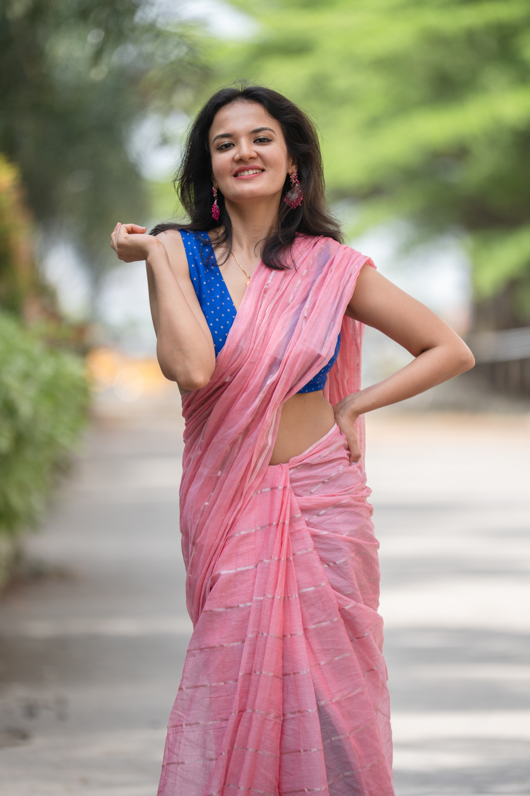 The Luminary (Mul Mul Cotton Saree)