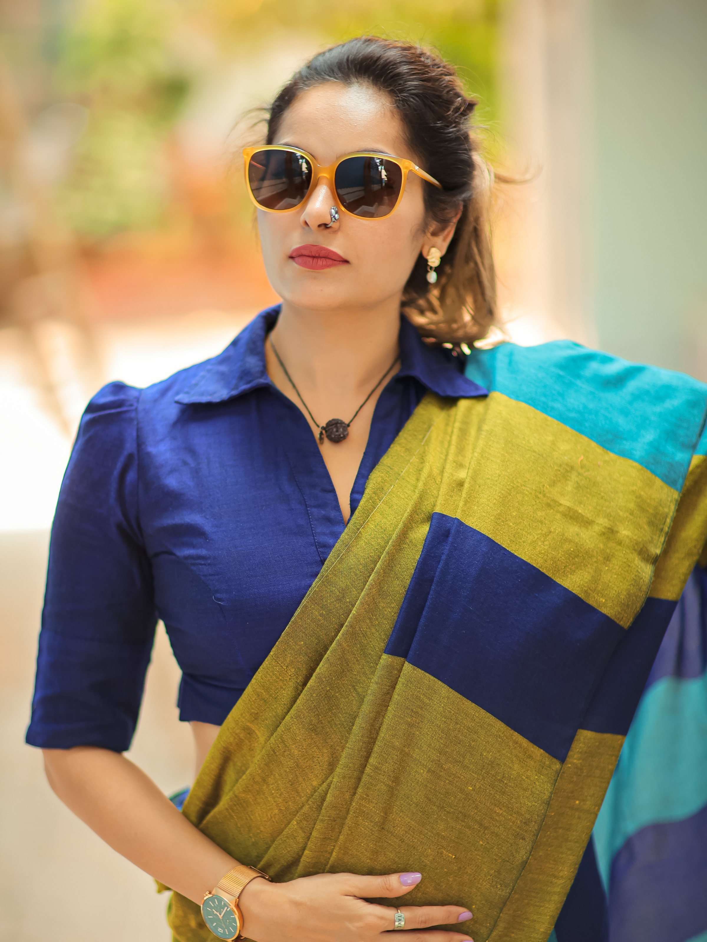 Neel Negotiations (Pure Cotton Saree)