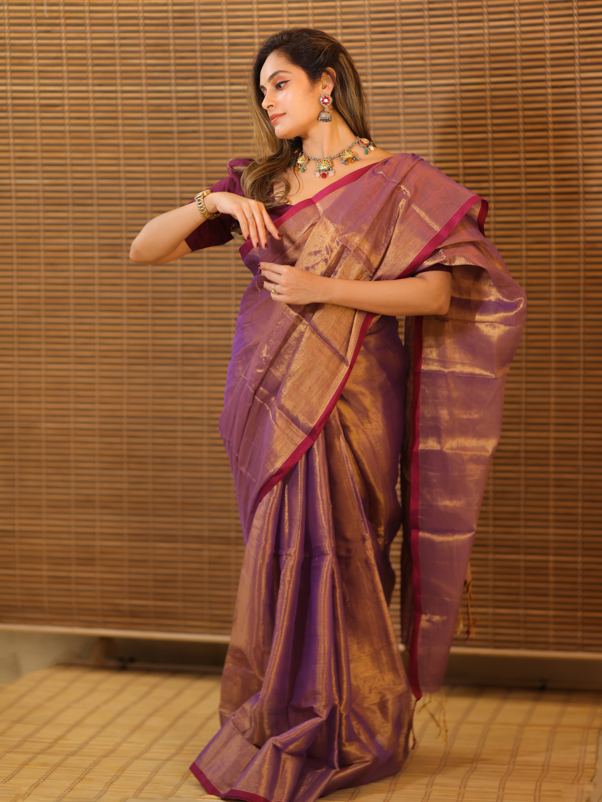 Swarna Sangini (Tissue Mul Saree)