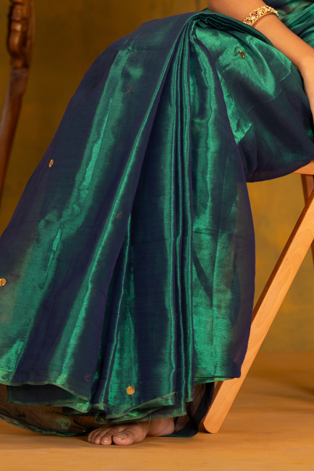 Emerald Mist (Tissue Mul Cotton Saree)