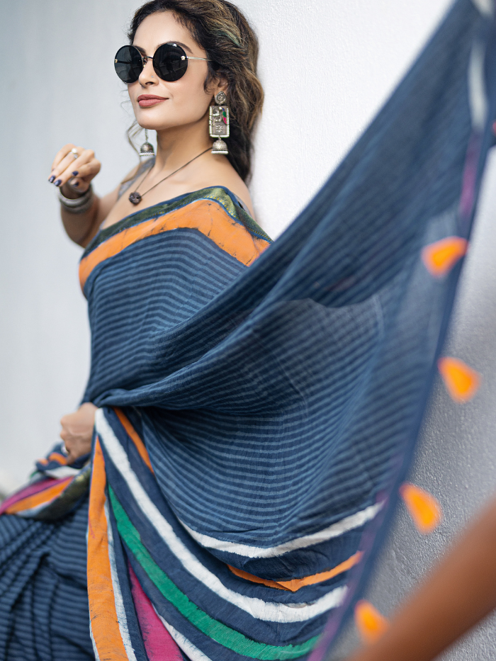 Satrangi (Pure Mul Cotton Saree)