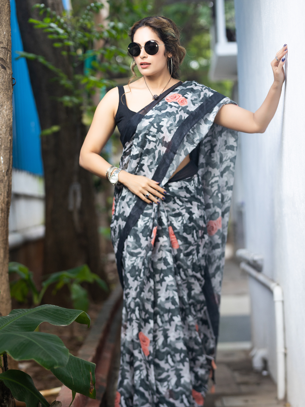 Guns n Roses (Pure Mul Cotton Saree)