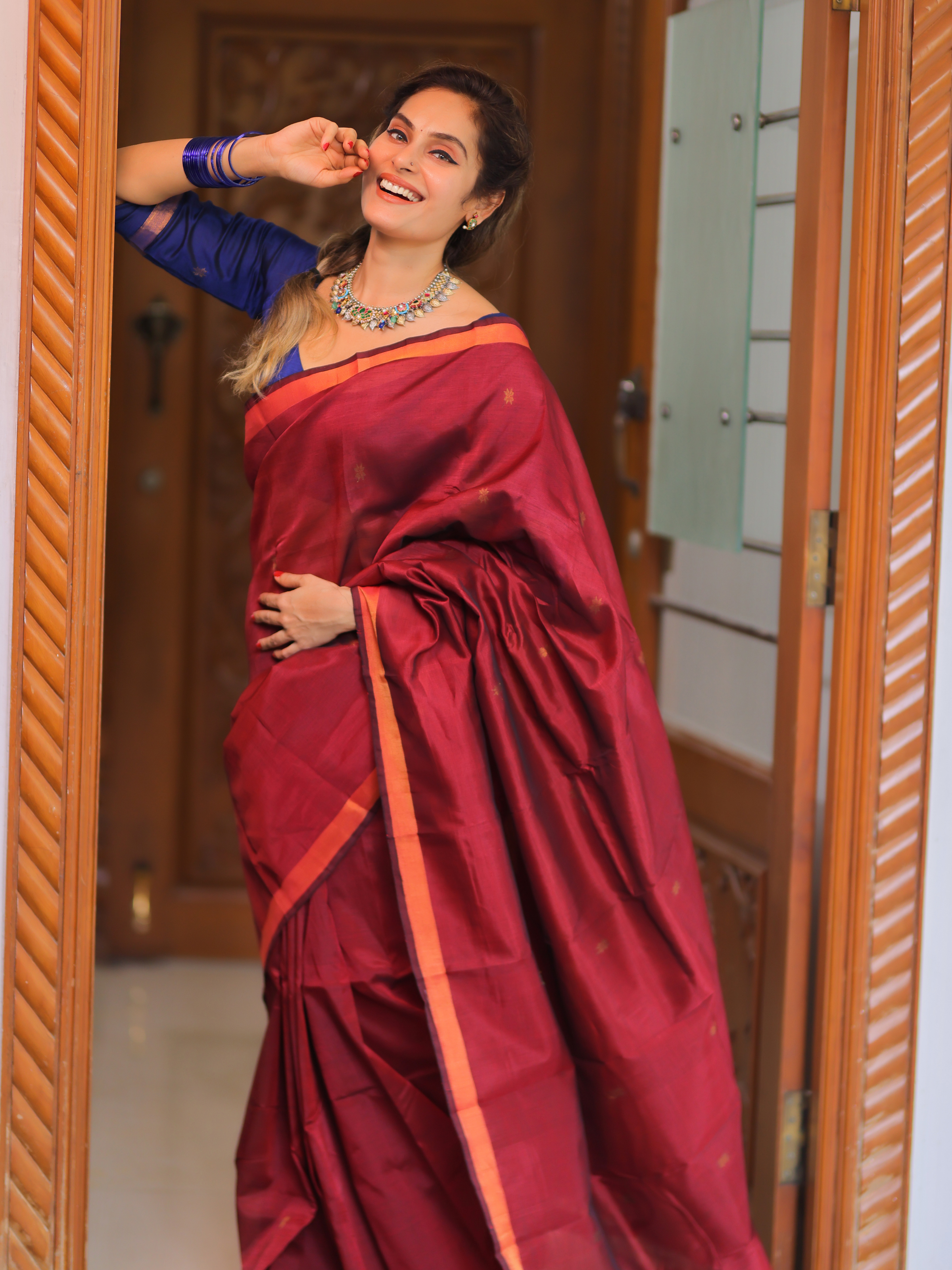 Durgavati (Pure Pattu Saree Handwoven)