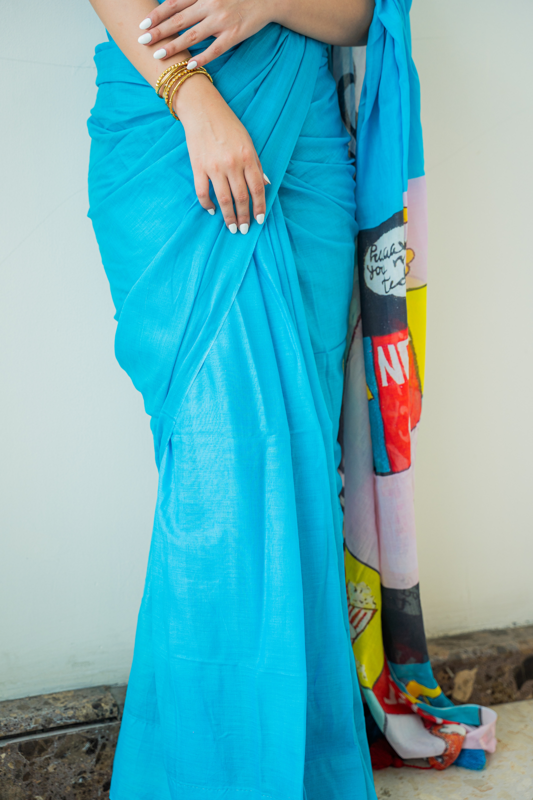 Screen Queen Pop (Mul Cotton Saree)
