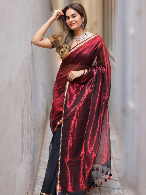 Befikar Laila (Handloom Mulmul Cotton and Tissue Silk)