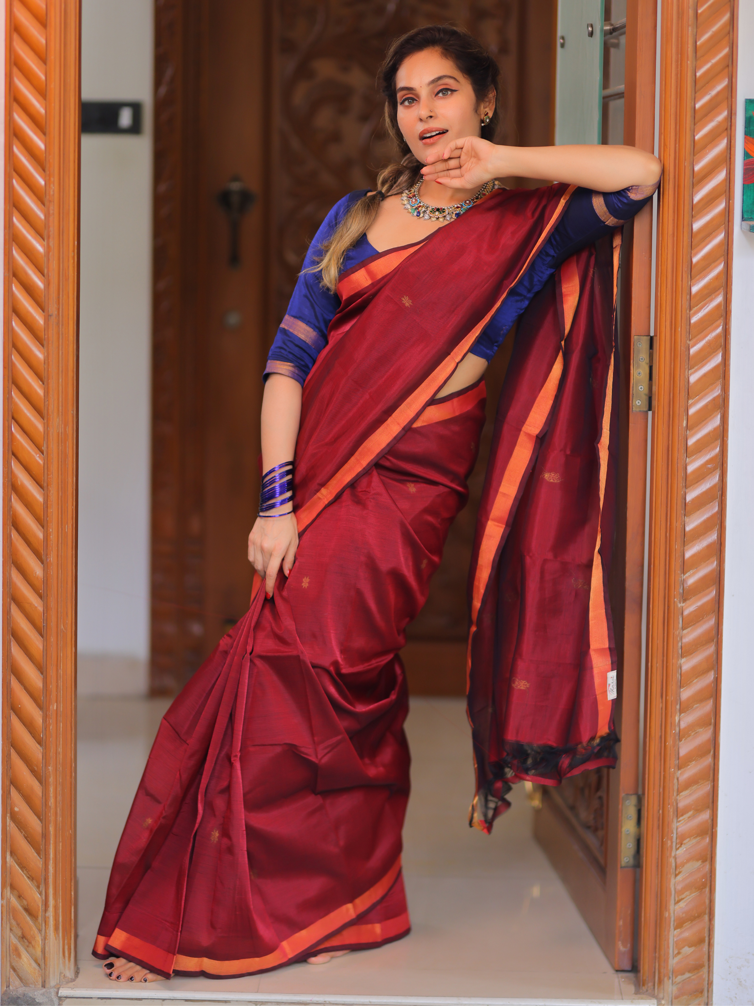 Durgavati (Pure Pattu Saree Handwoven)