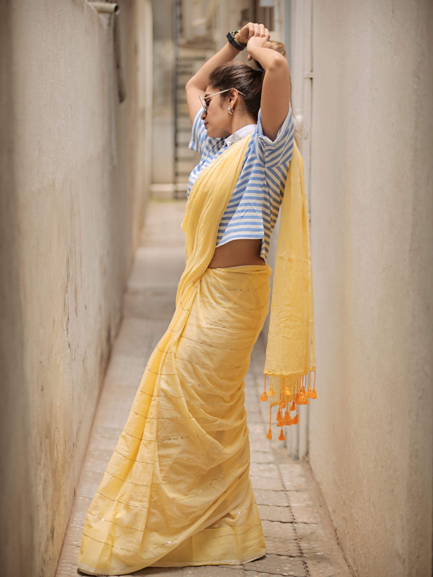 Bold Mehbooba (Pure Mul Cotton Saree)