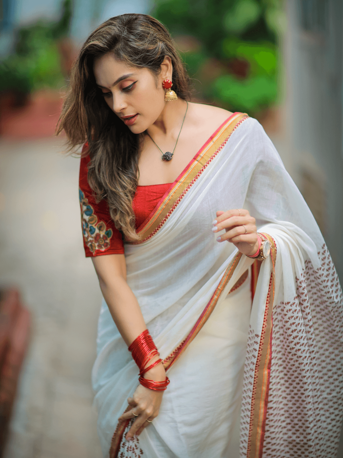 Pooja (Pure Mul Cotton Saree)