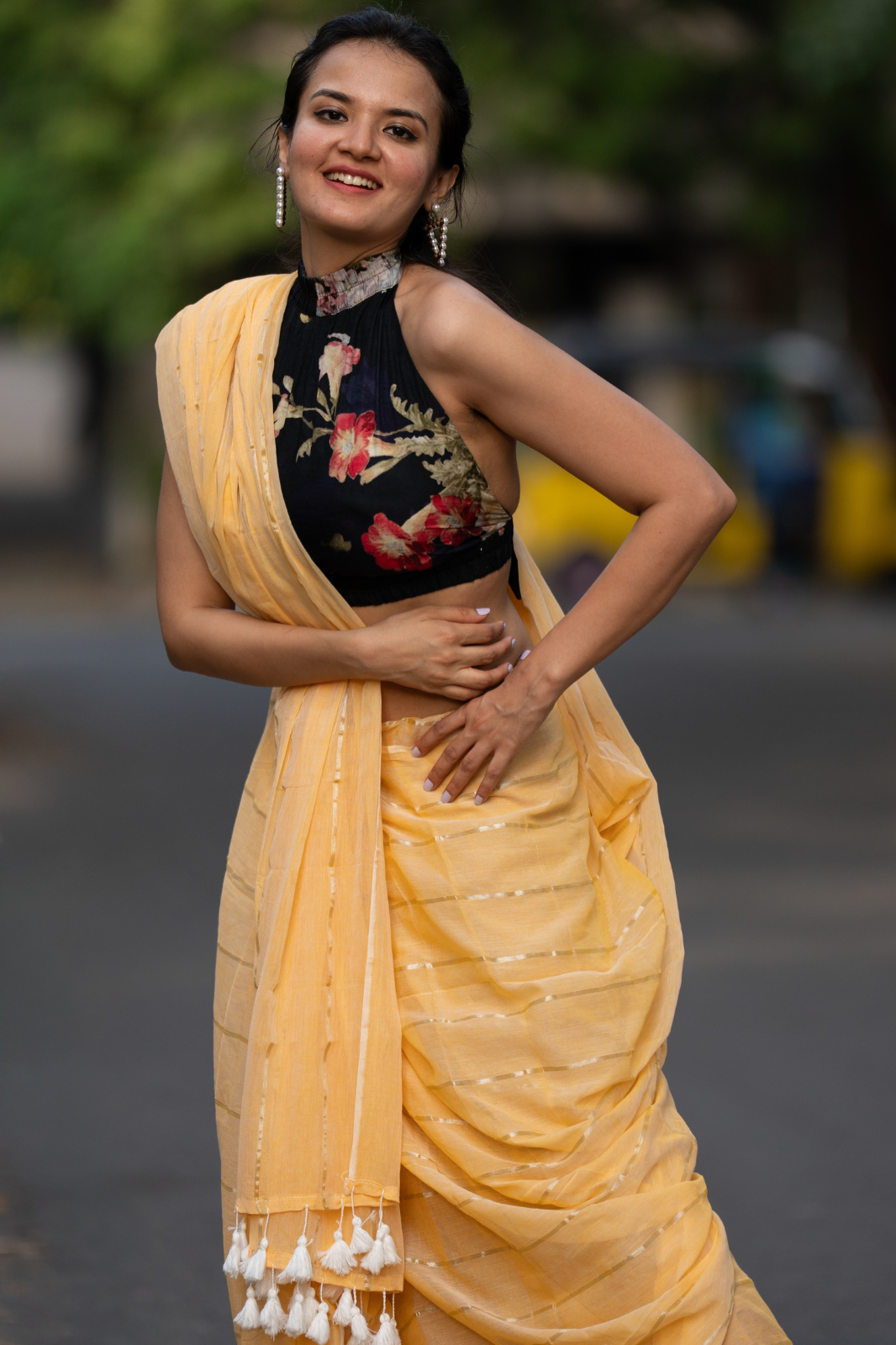 The Maverick (Mul Mul Cotton Saree)