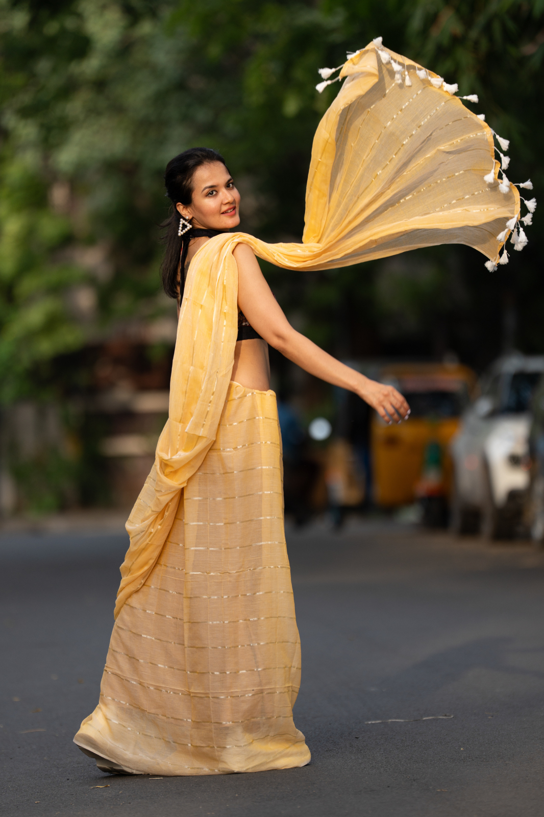 The Maverick (Mul Mul Cotton Saree)