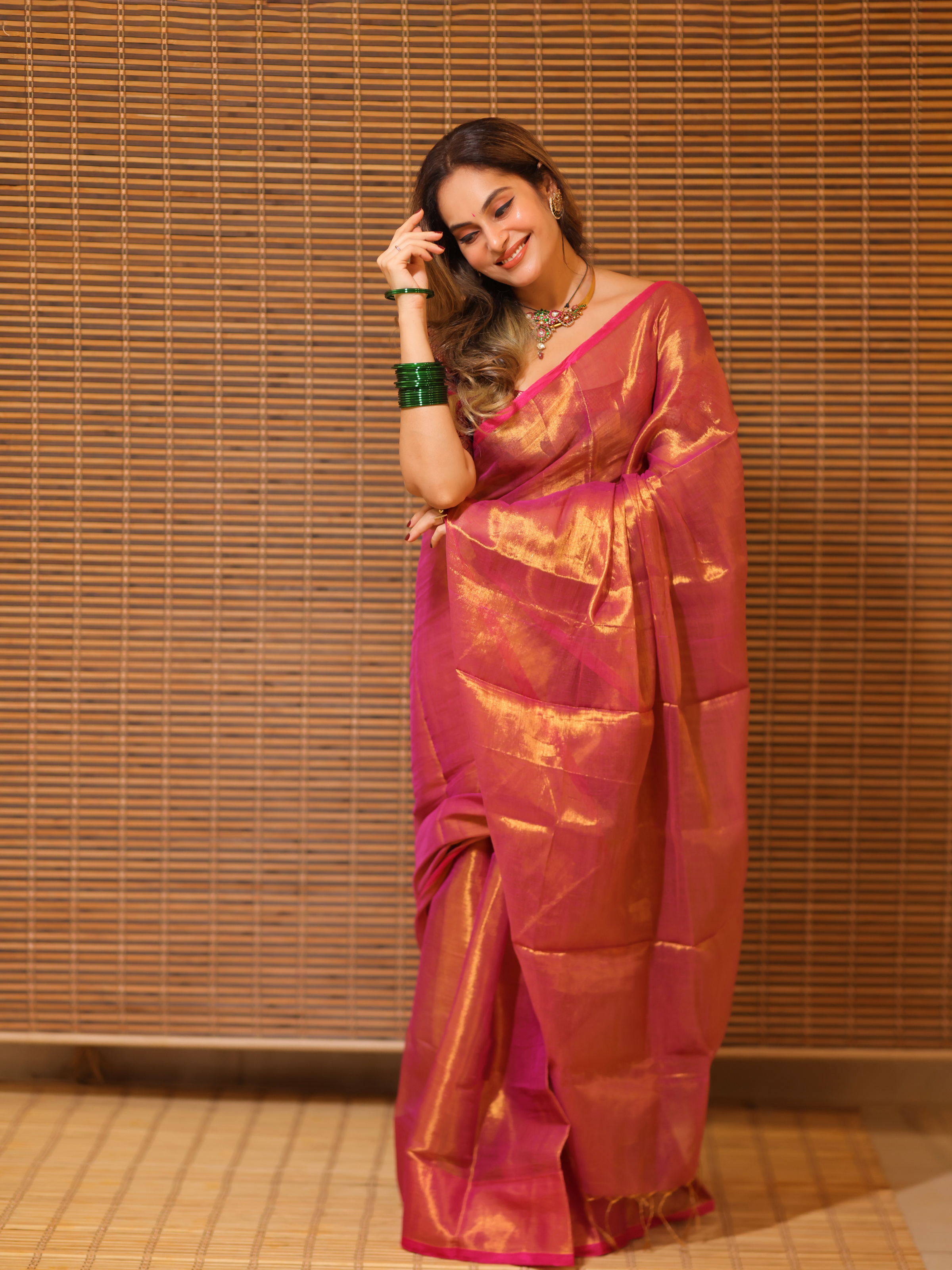 Swarna Utsav (Tissue Mul Saree)