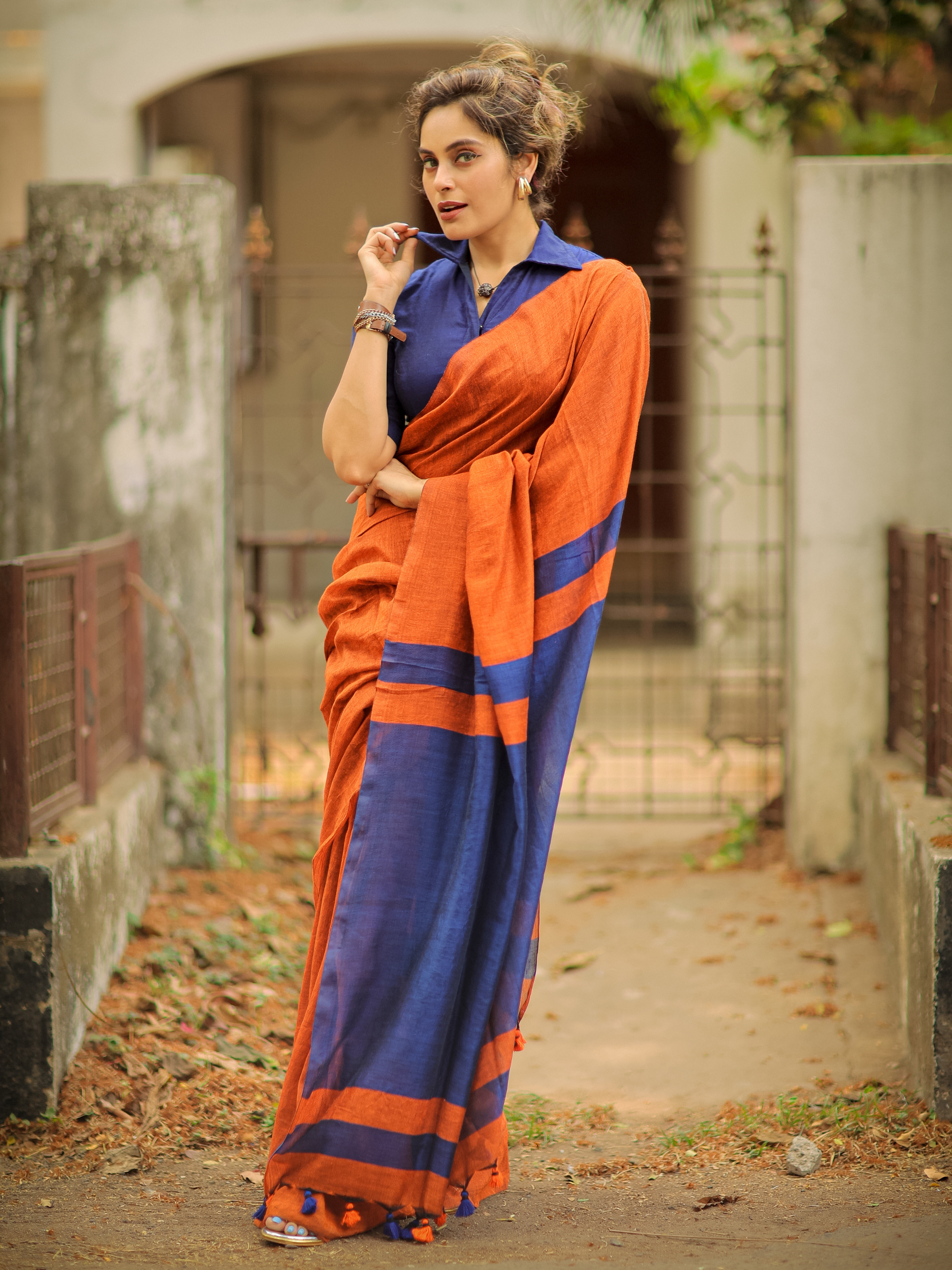 Phoenix Fire (Soft Cotton Saree)