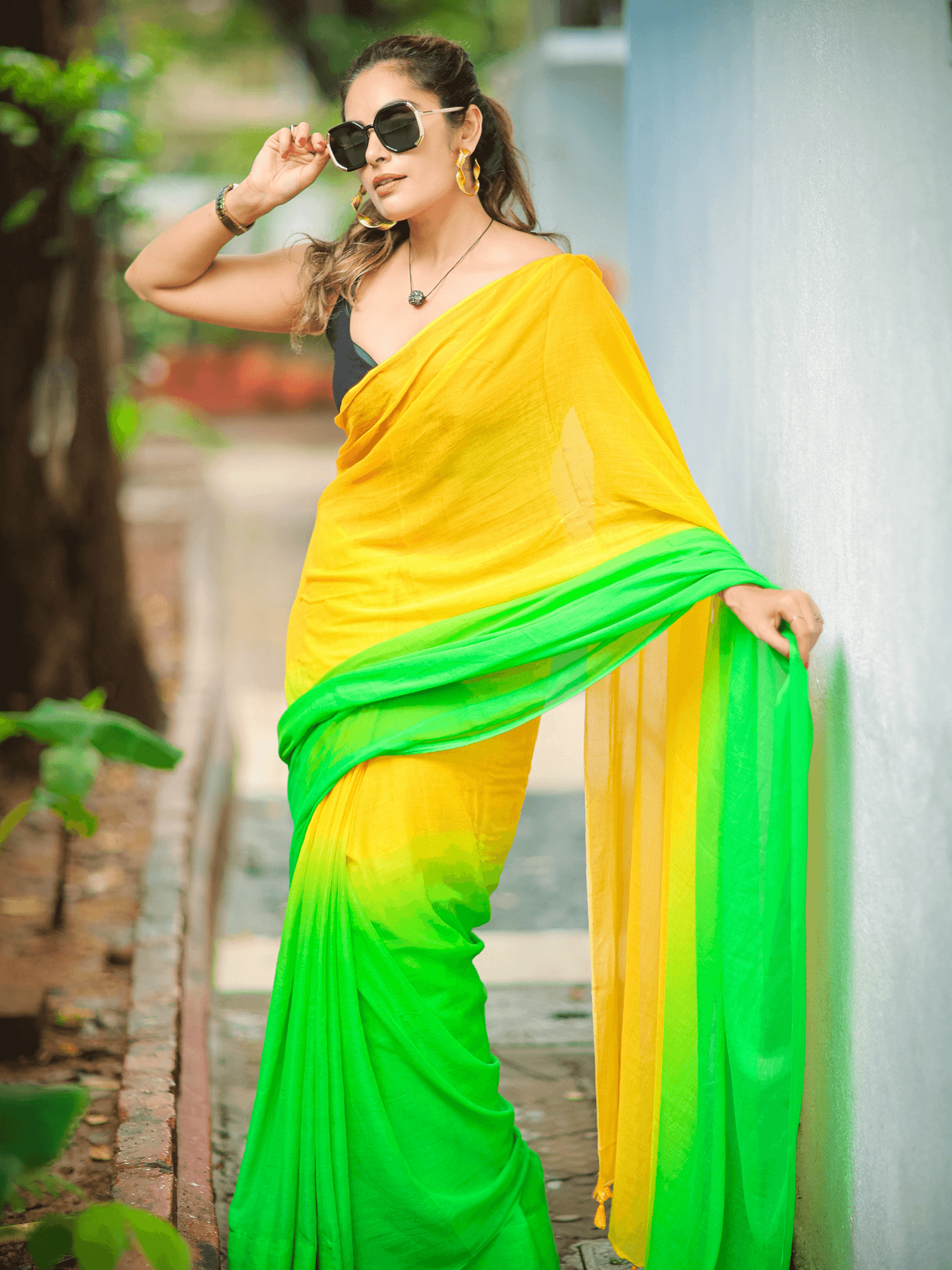 Citrus (Pure Mul Cotton Saree)