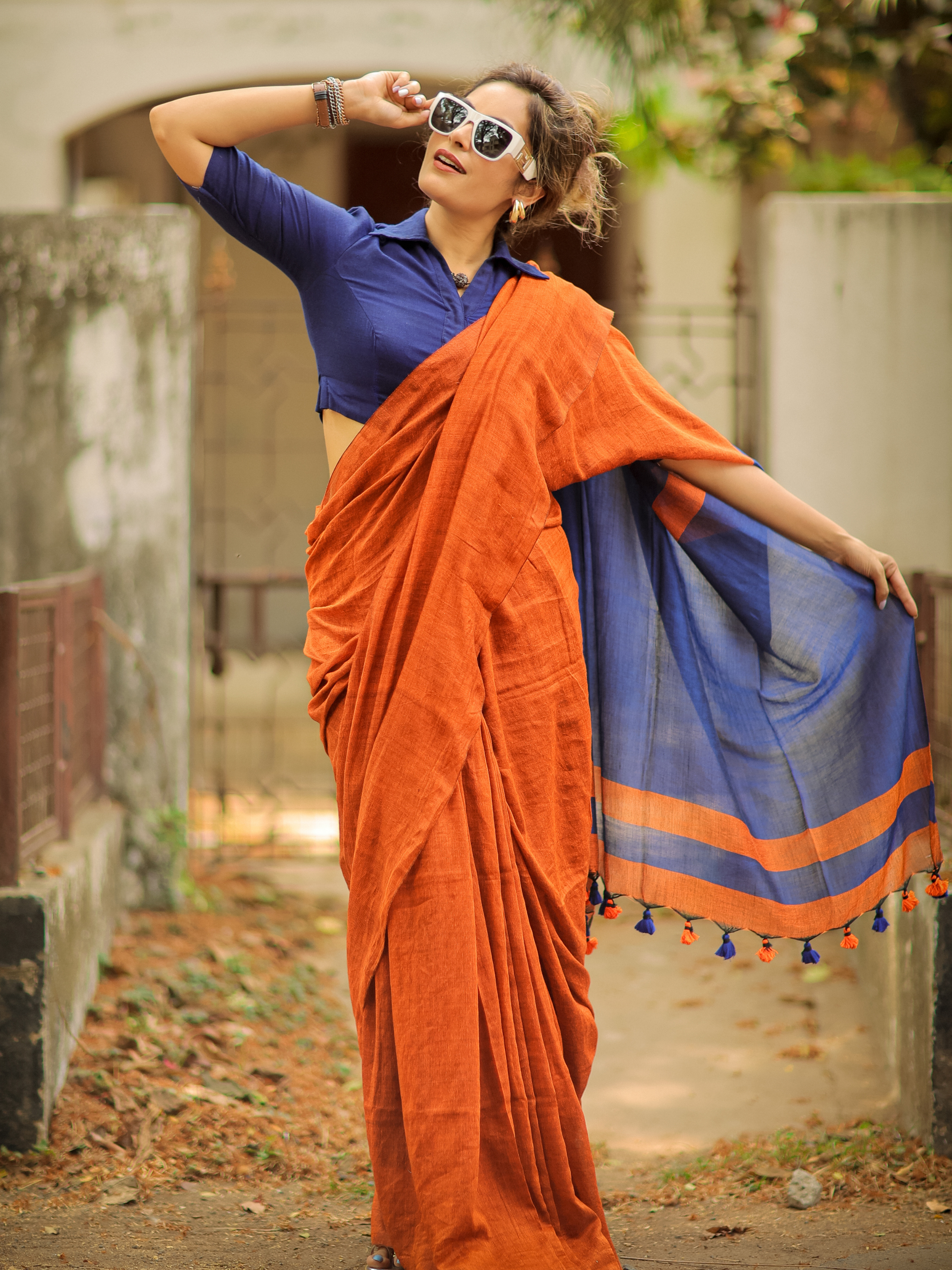 Phoenix Fire (Soft Cotton Saree)