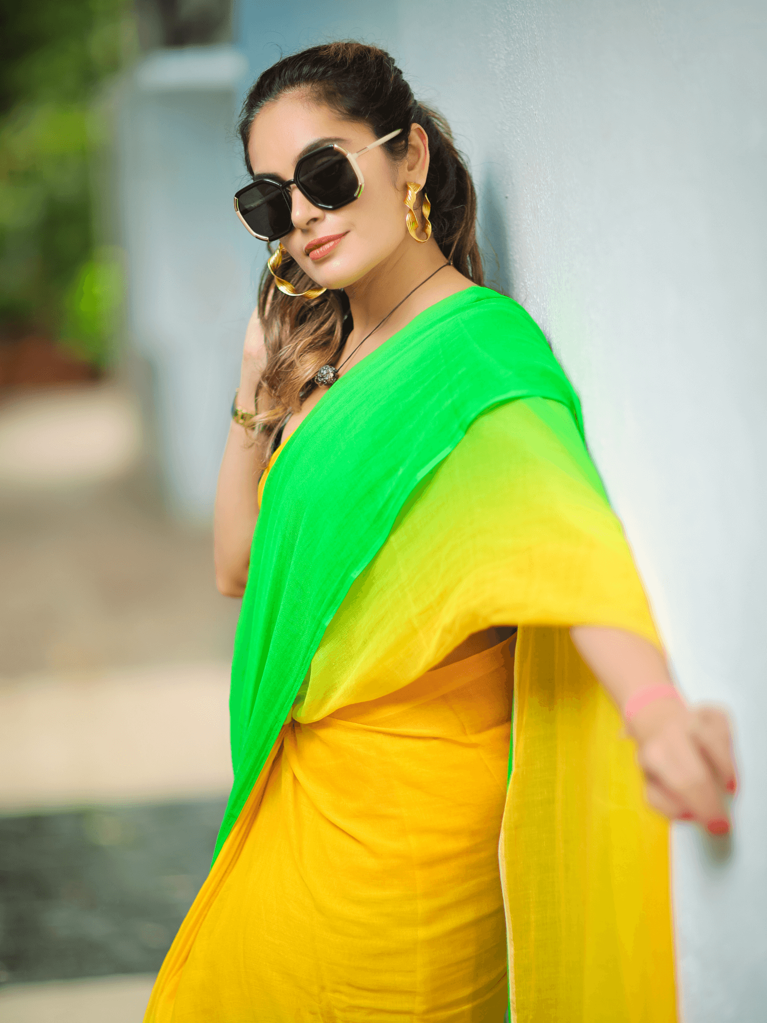 Citrus (Pure Mul Cotton Saree)