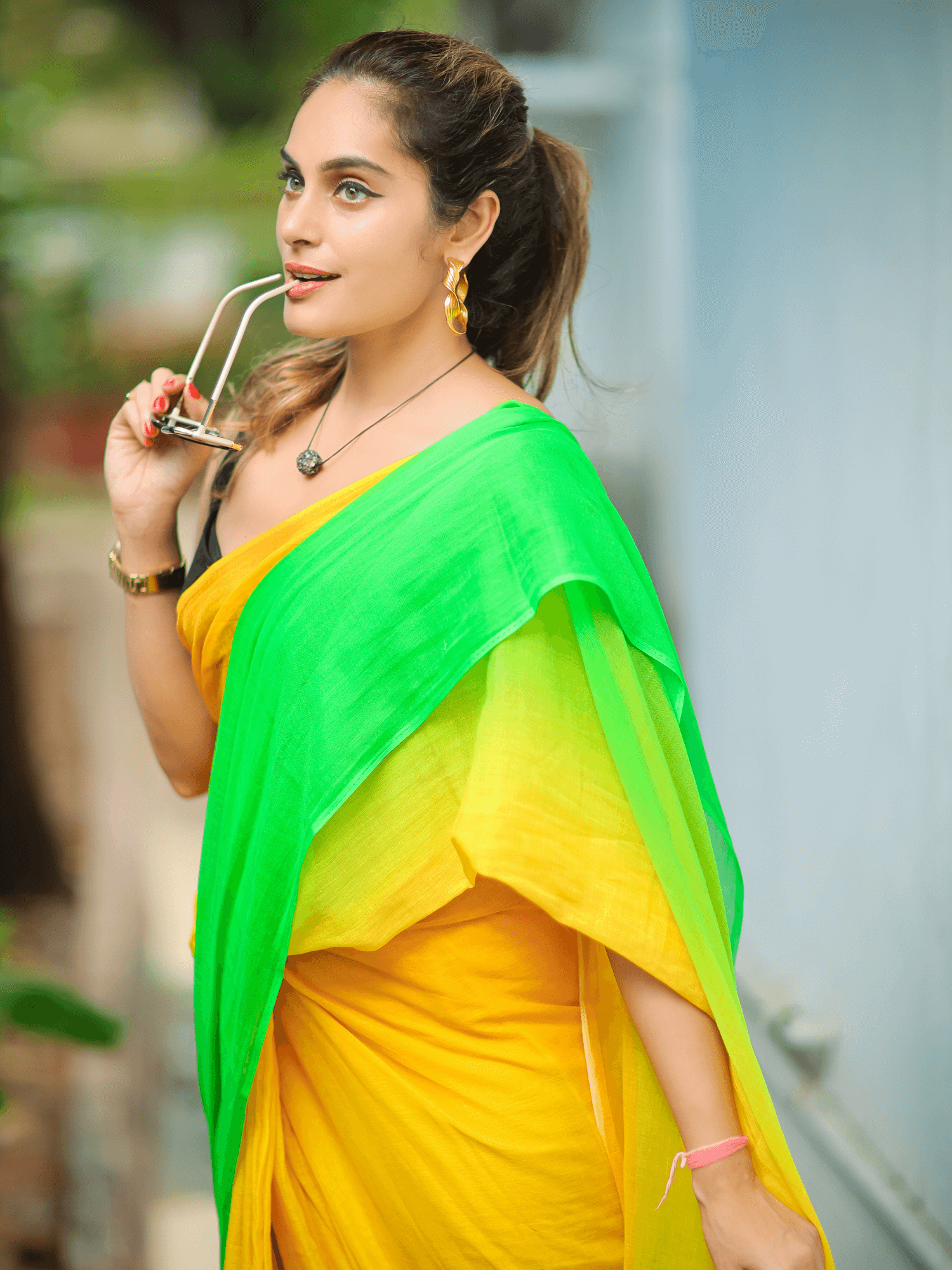 Citrus (Pure Mul Cotton Saree)