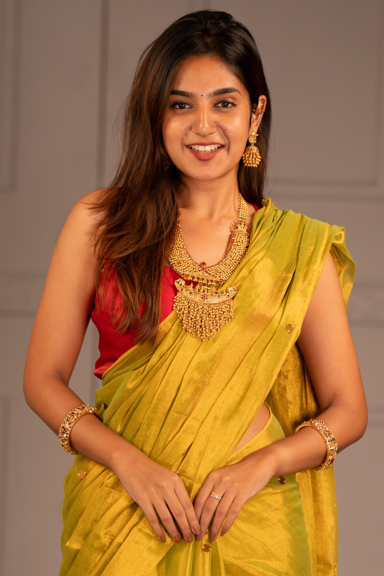 Sunbeam Glow (Tissue Mul Cotton Saree)
