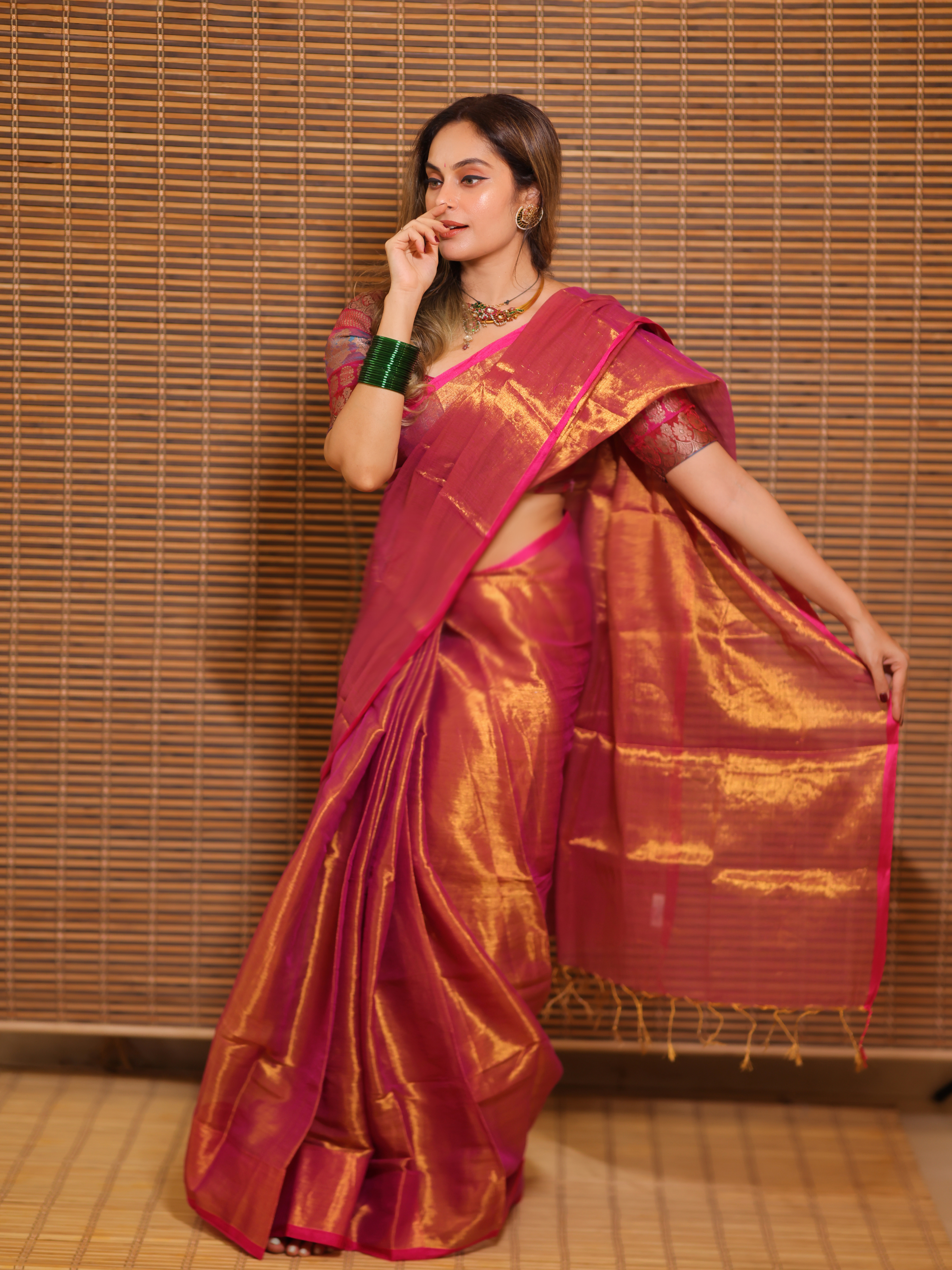 Swarna Utsav (Tissue Mul Saree)