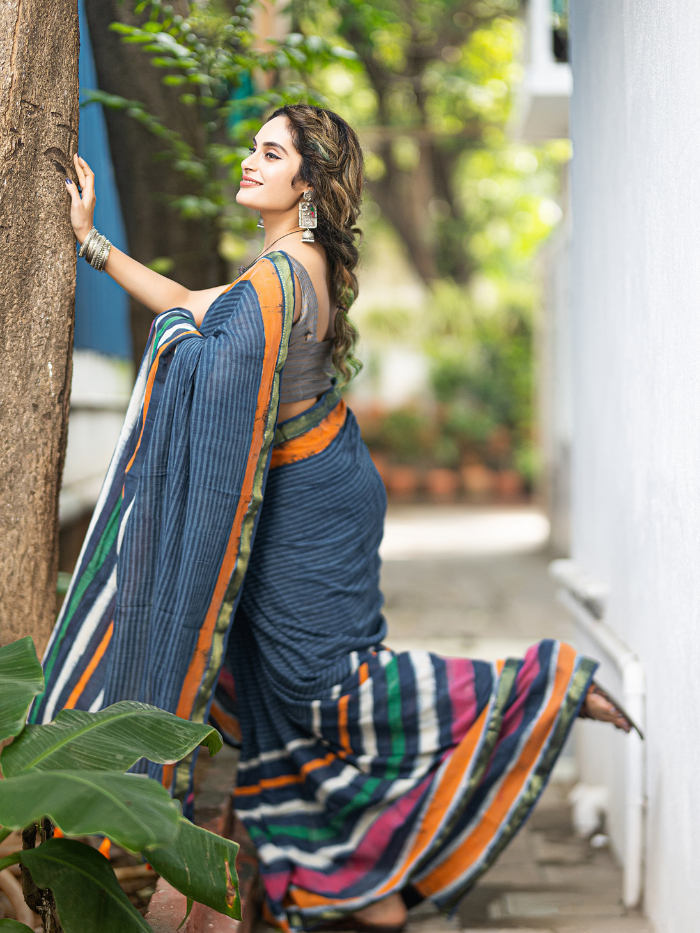 Satrangi (Pure Mul Cotton Saree)