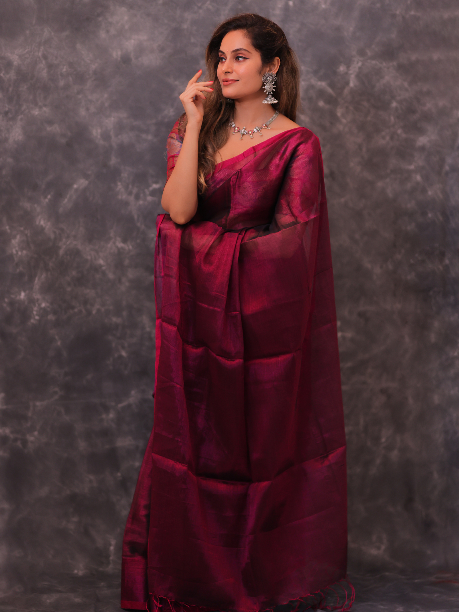 Swarna Shakti (Tissue Mul Saree)