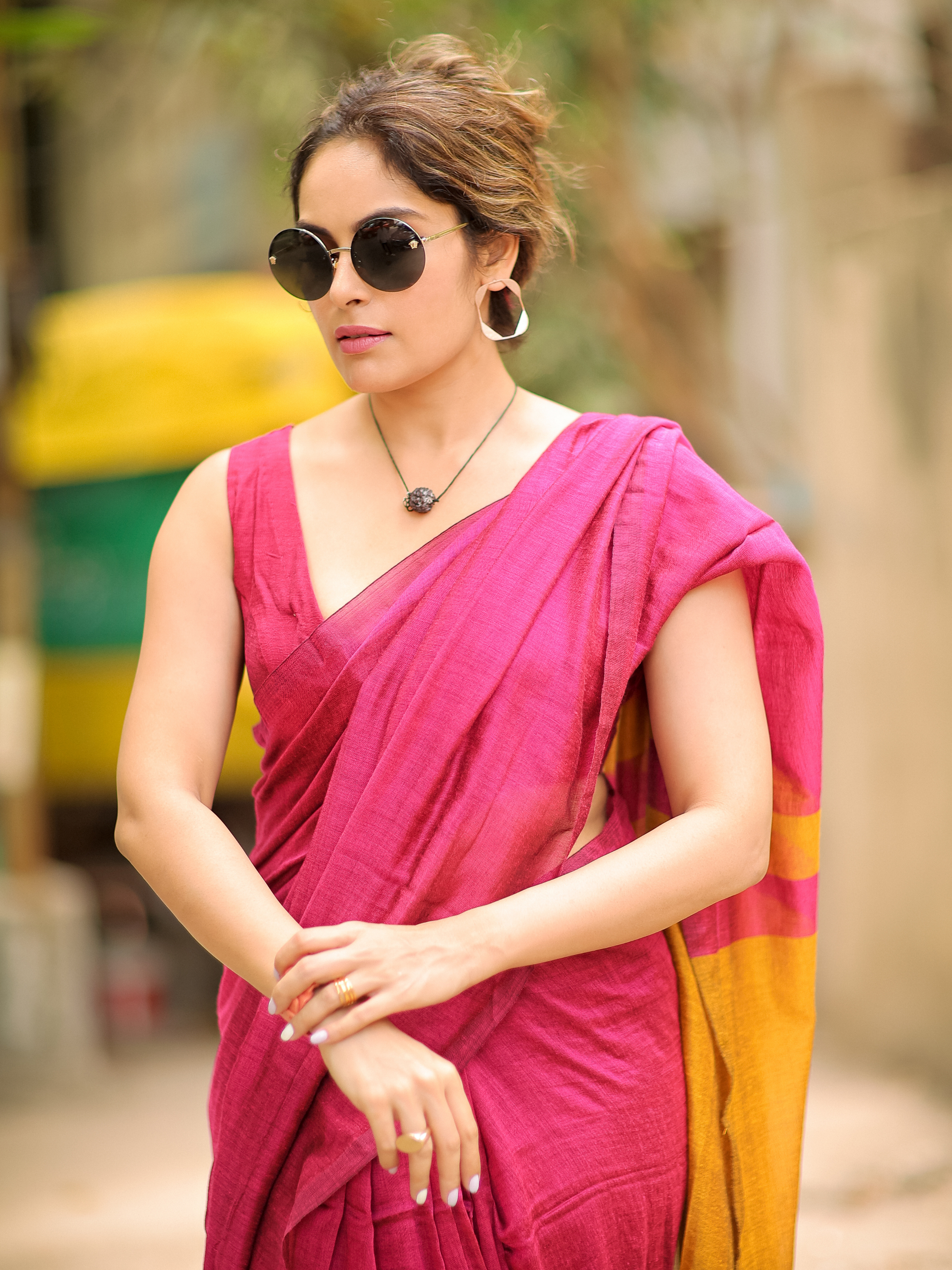 Flamingo Flair (Soft Cotton Saree)