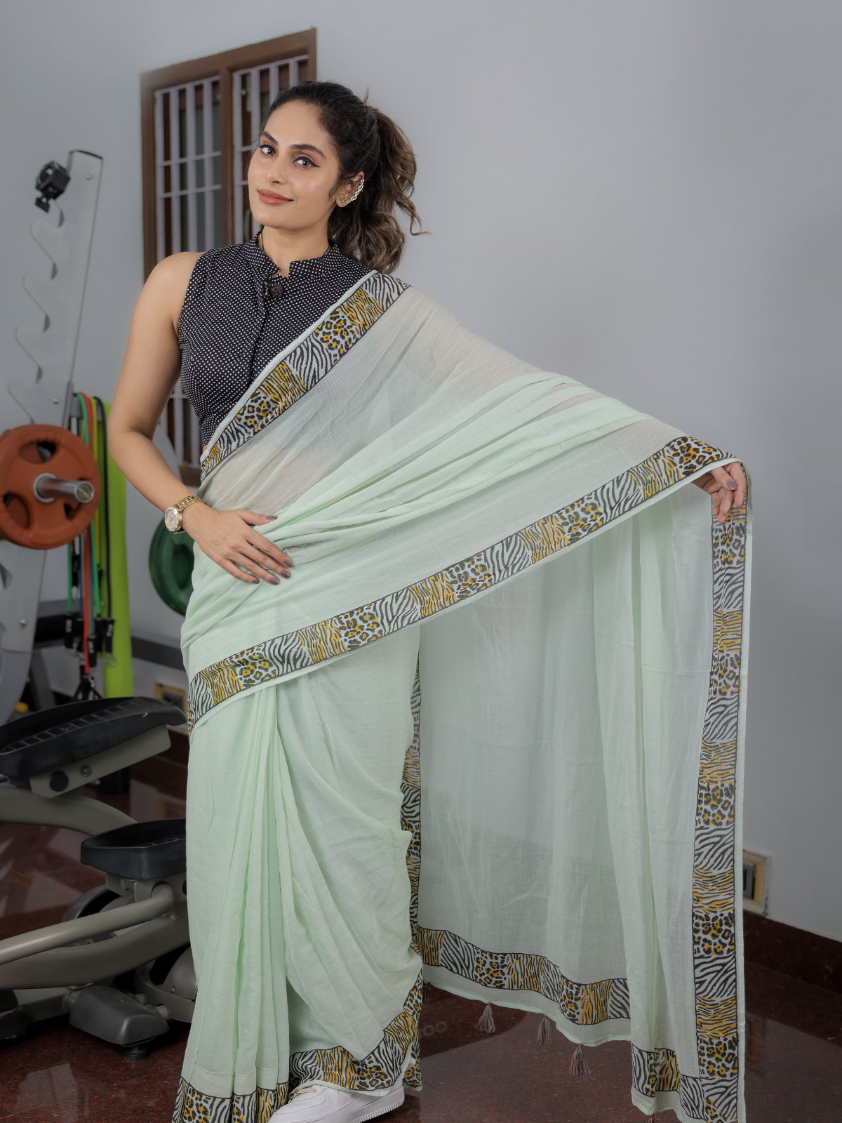 Tiger Ka Hukum (Pure Mul Cotton Saree)