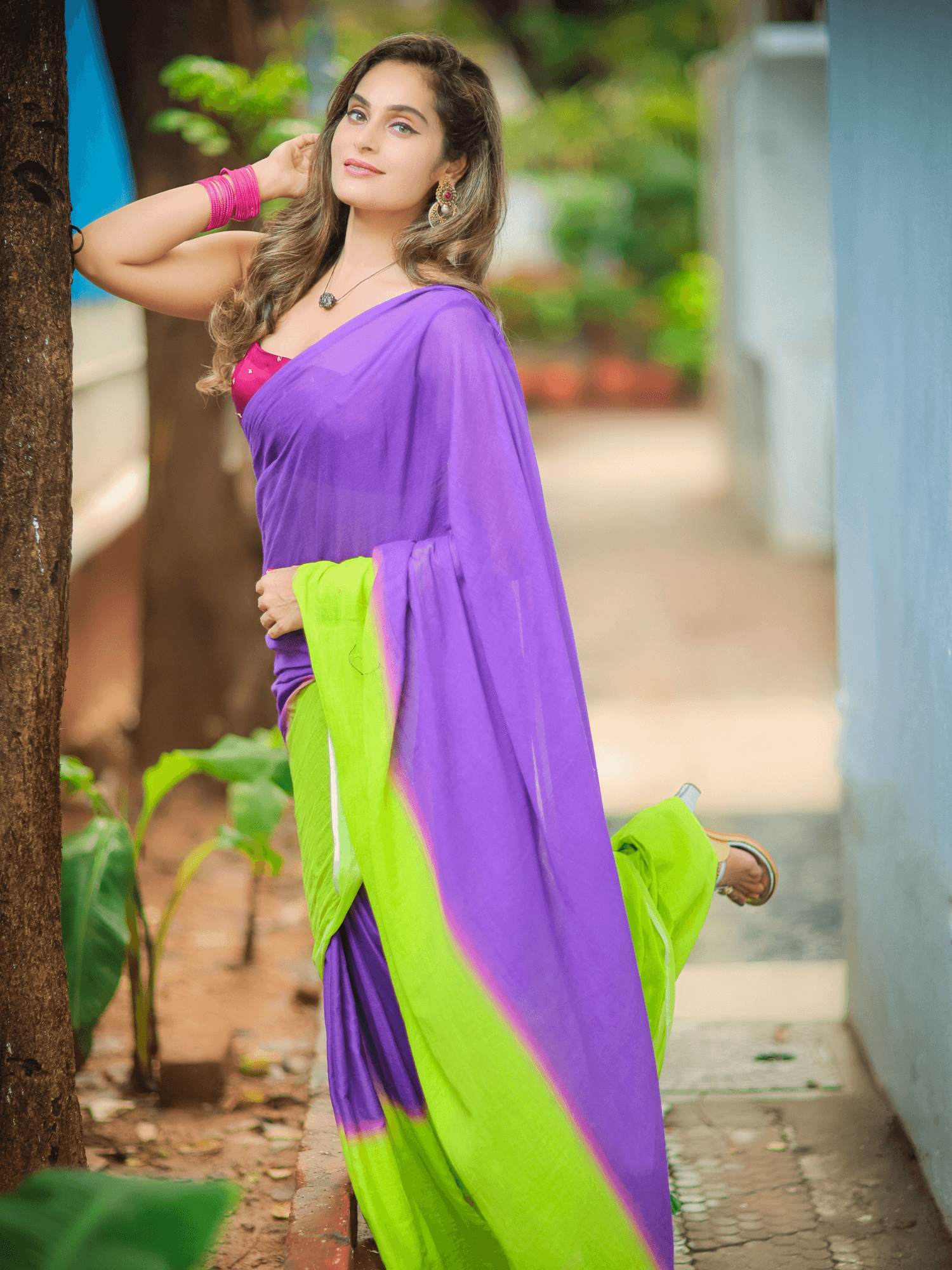 Twilight (Pure Mul Cotton Saree)