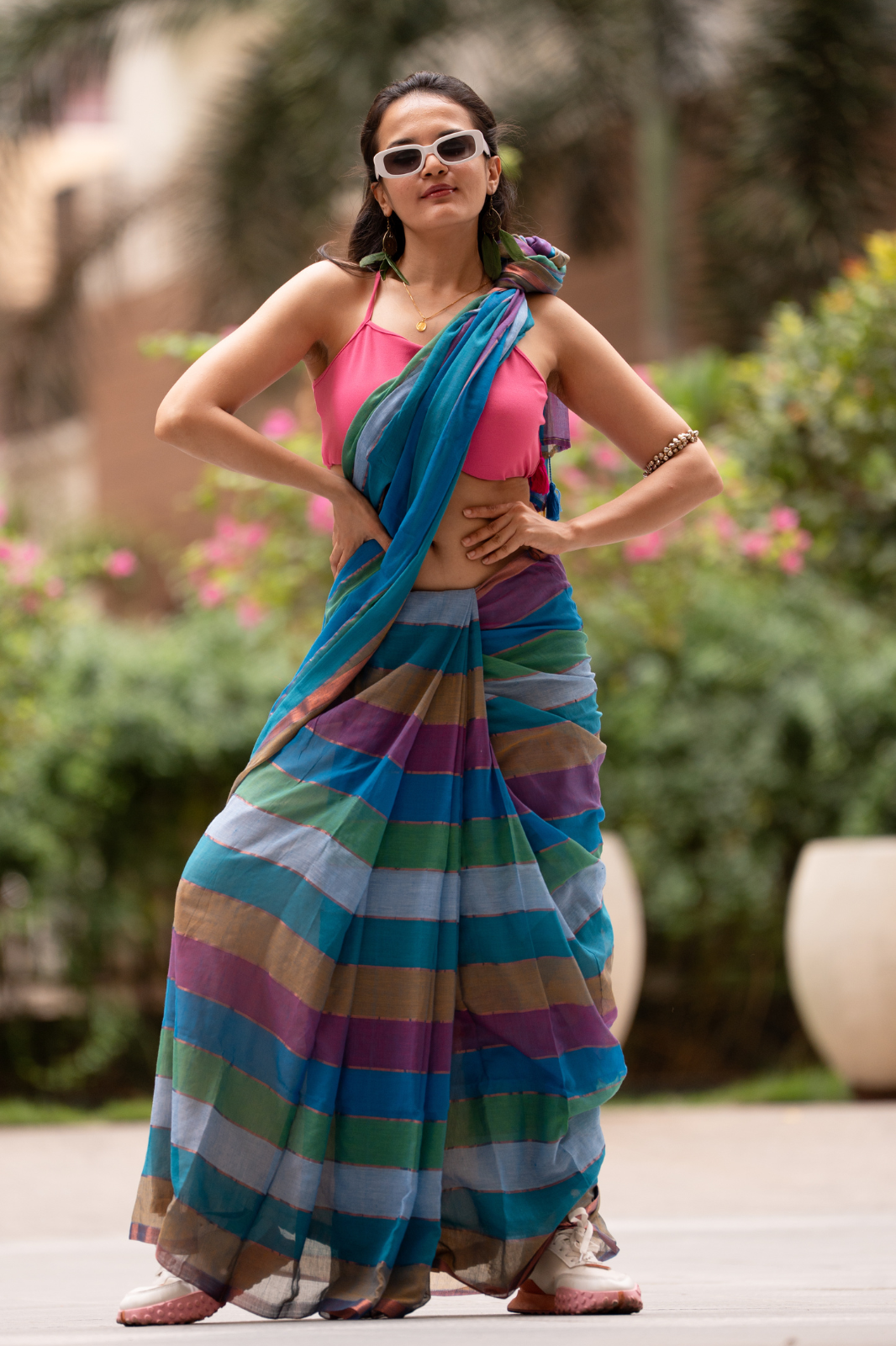 The Trailblazer (Mul Mul Cotton Saree)