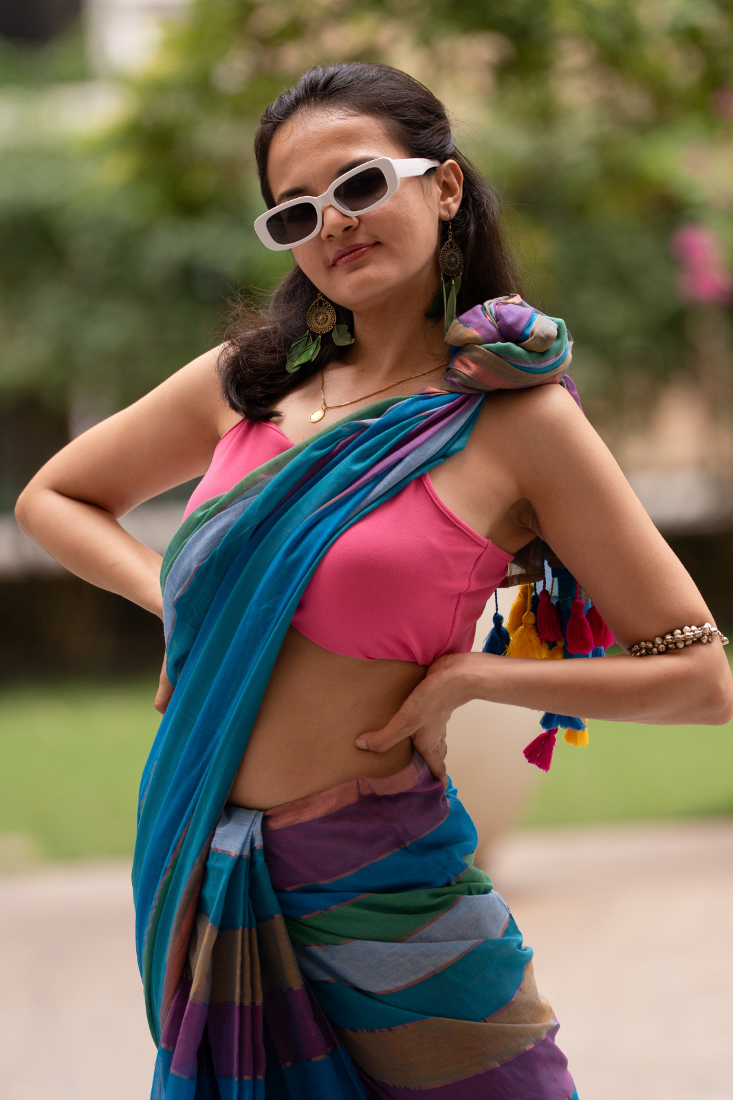 The Trailblazer (Mul Mul Cotton Saree)
