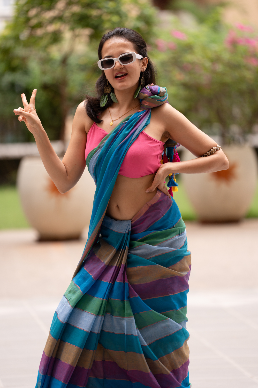 The Trailblazer (Mul Mul Cotton Saree)