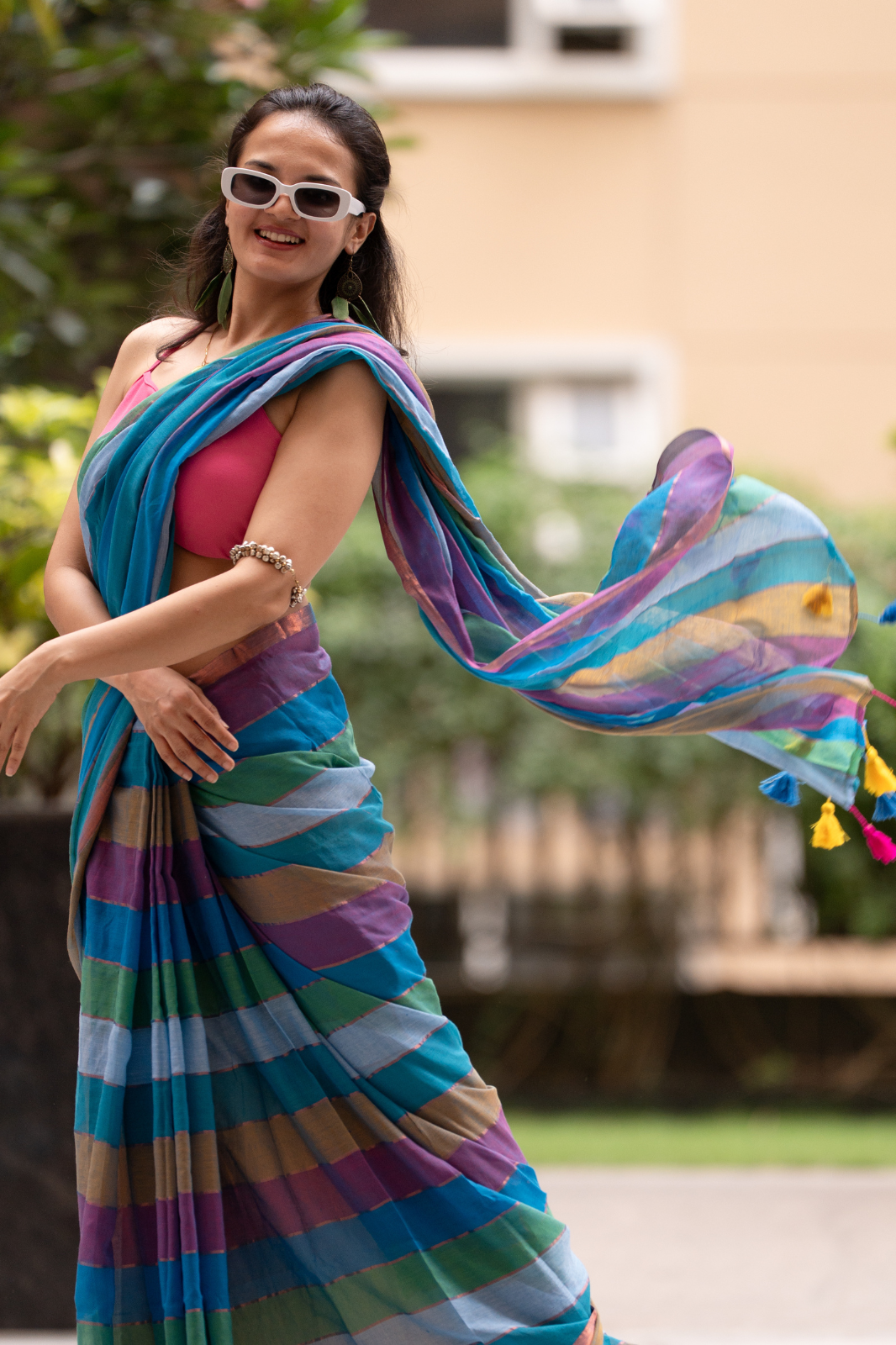 The Trailblazer (Mul Mul Cotton Saree)