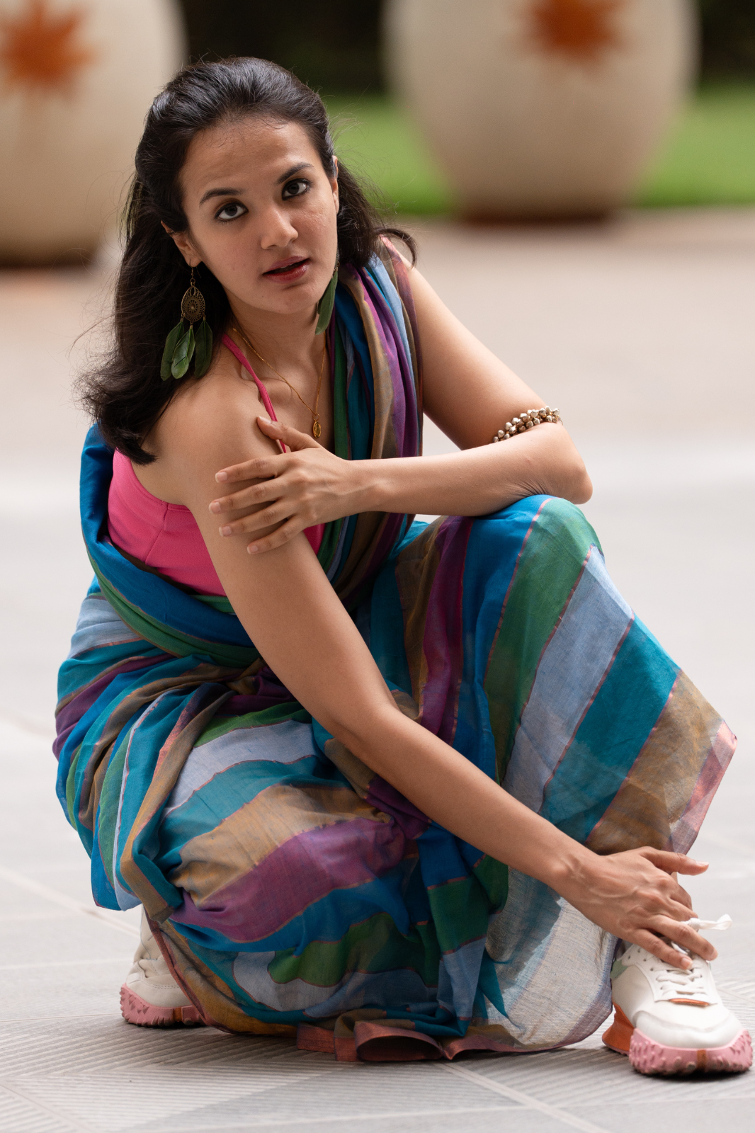 The Trailblazer (Mul Mul Cotton Saree)