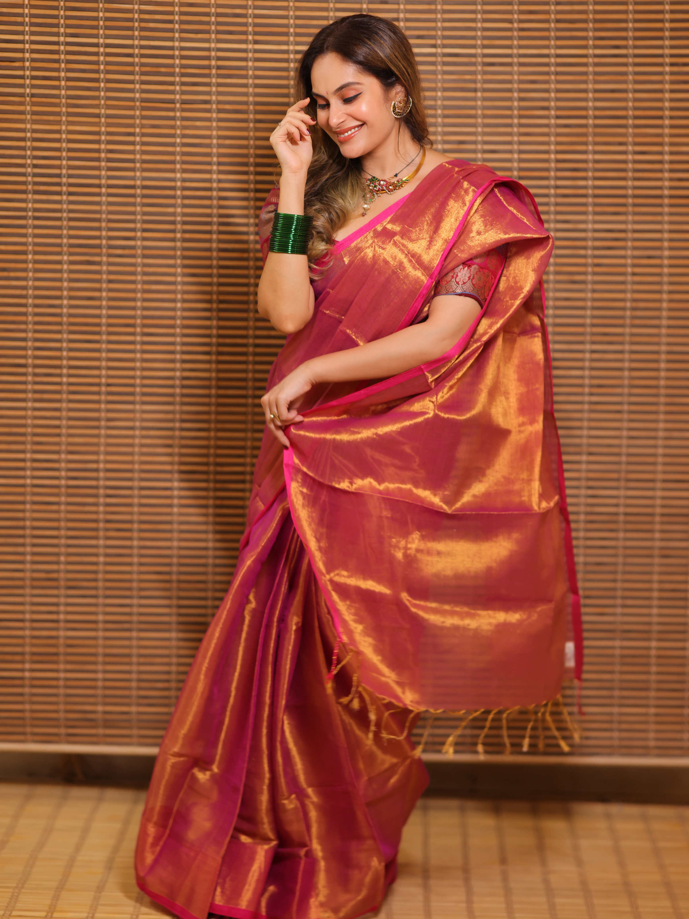 Swarna Utsav (Tissue Mul Saree)