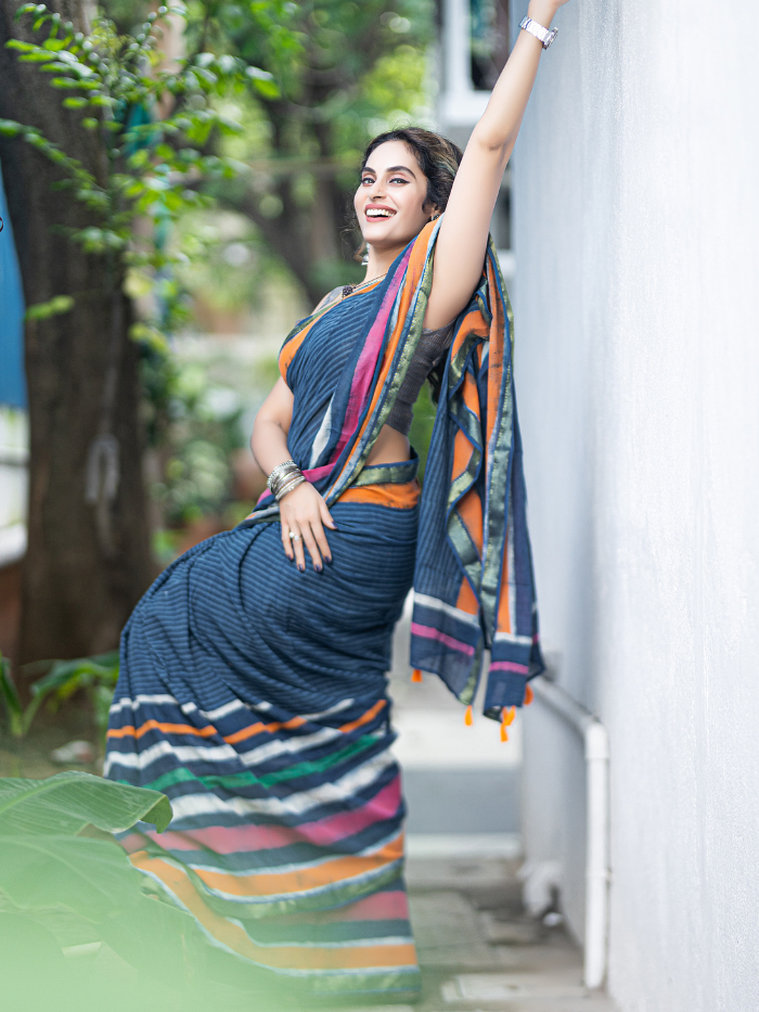 Satrangi (Pure Mul Cotton Saree)