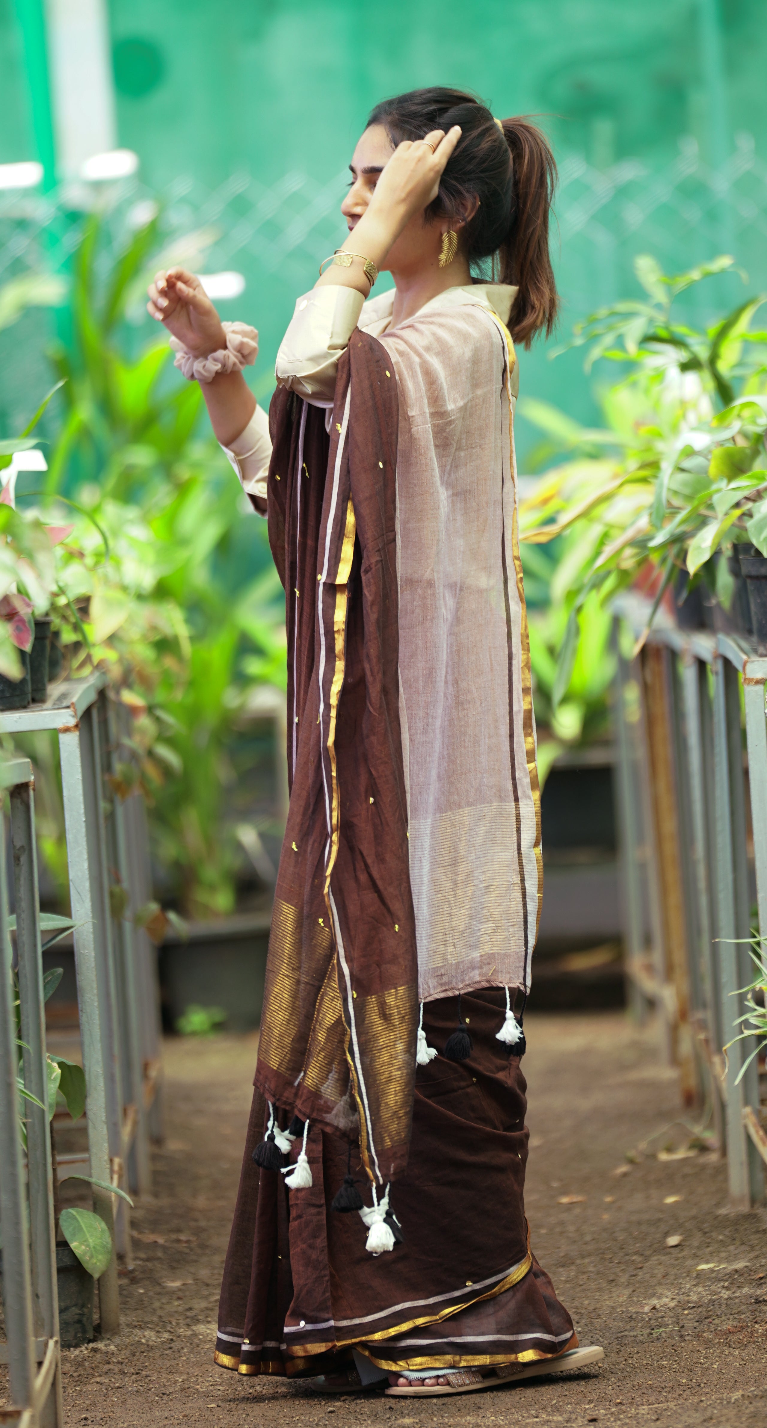 Mridang (Mul Mul Cotton Saree)