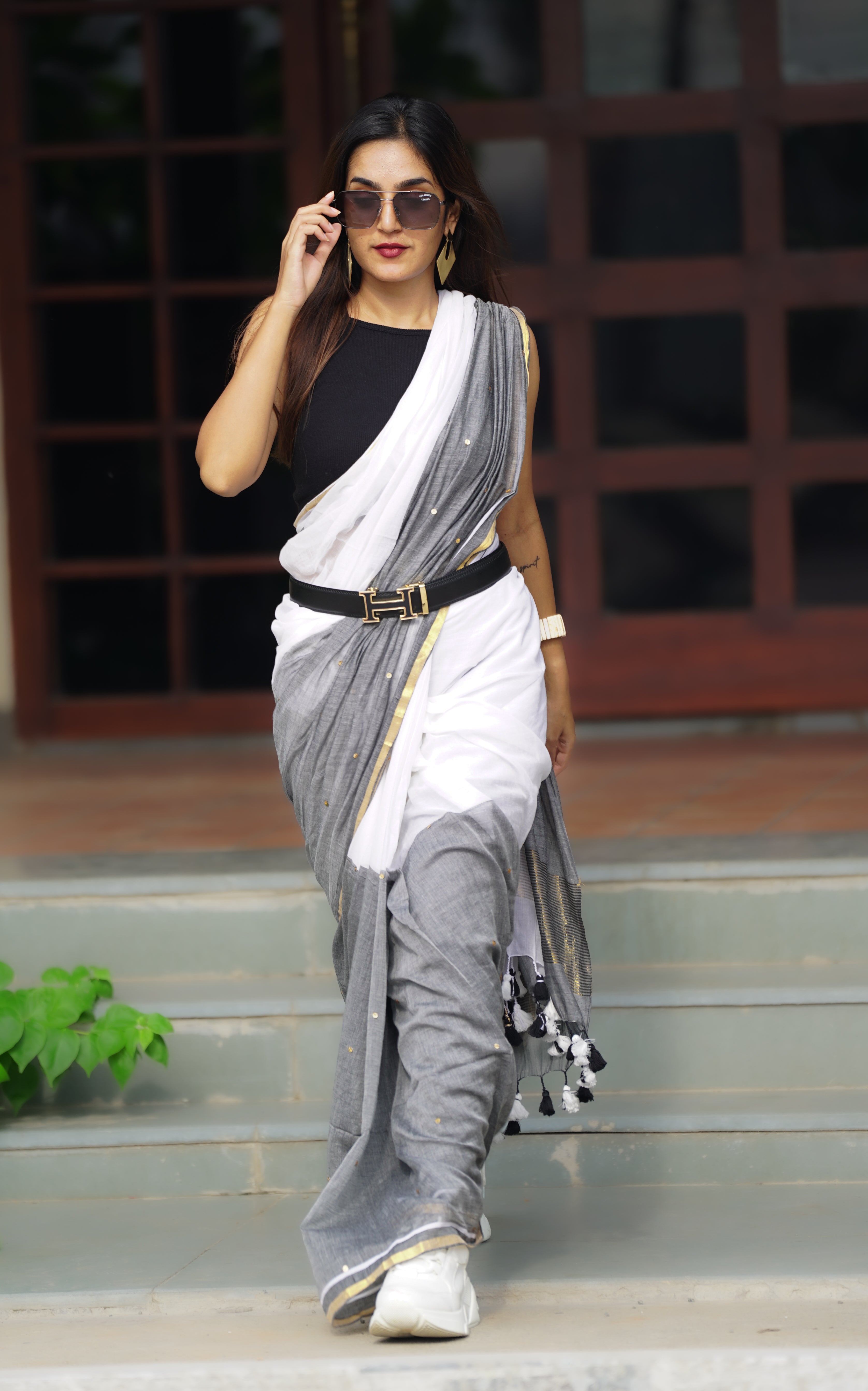 The Chandrika (Mul Mul Cotton Saree)