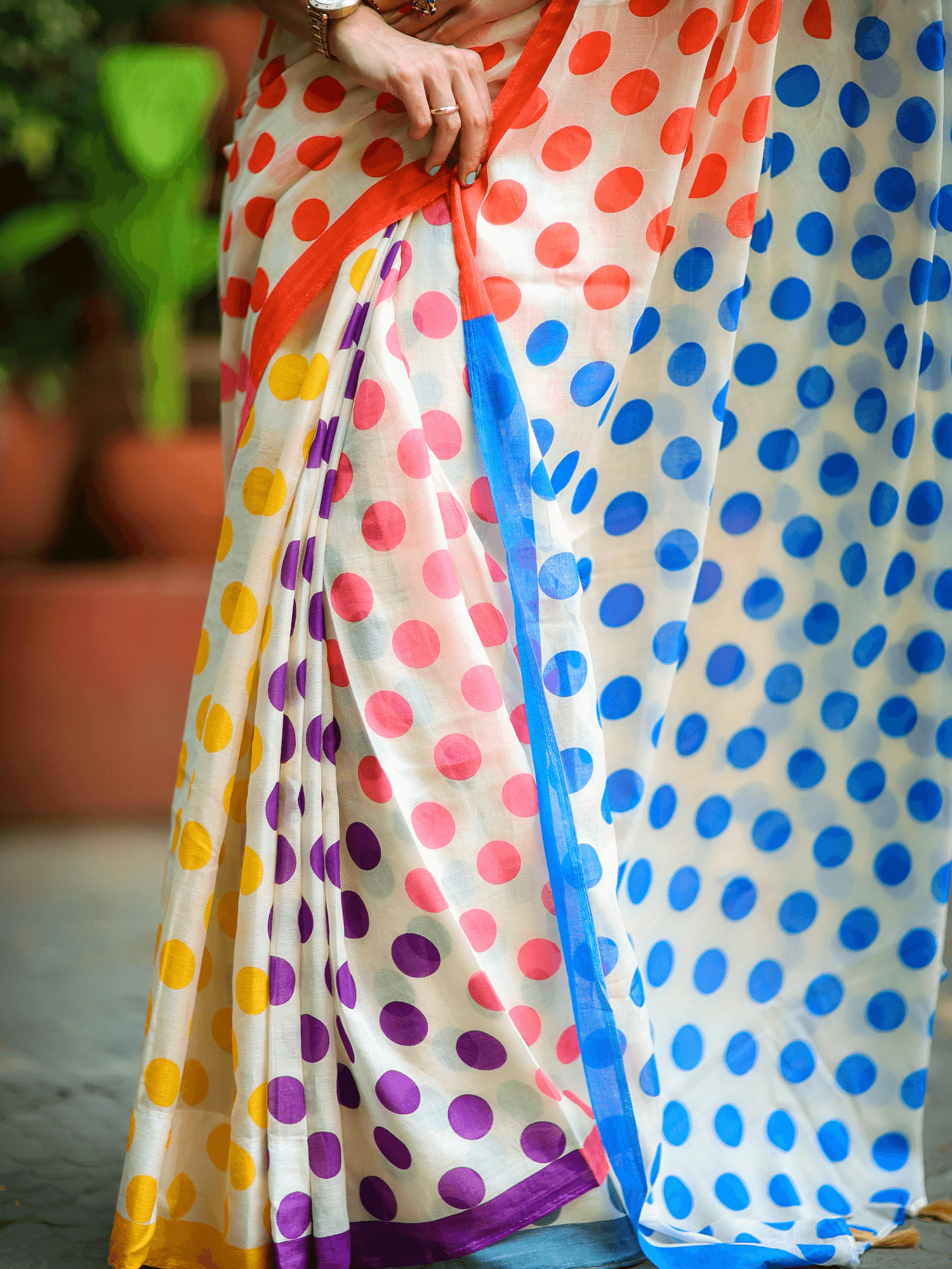 Bindiya (Pure Mul Cotton Saree)