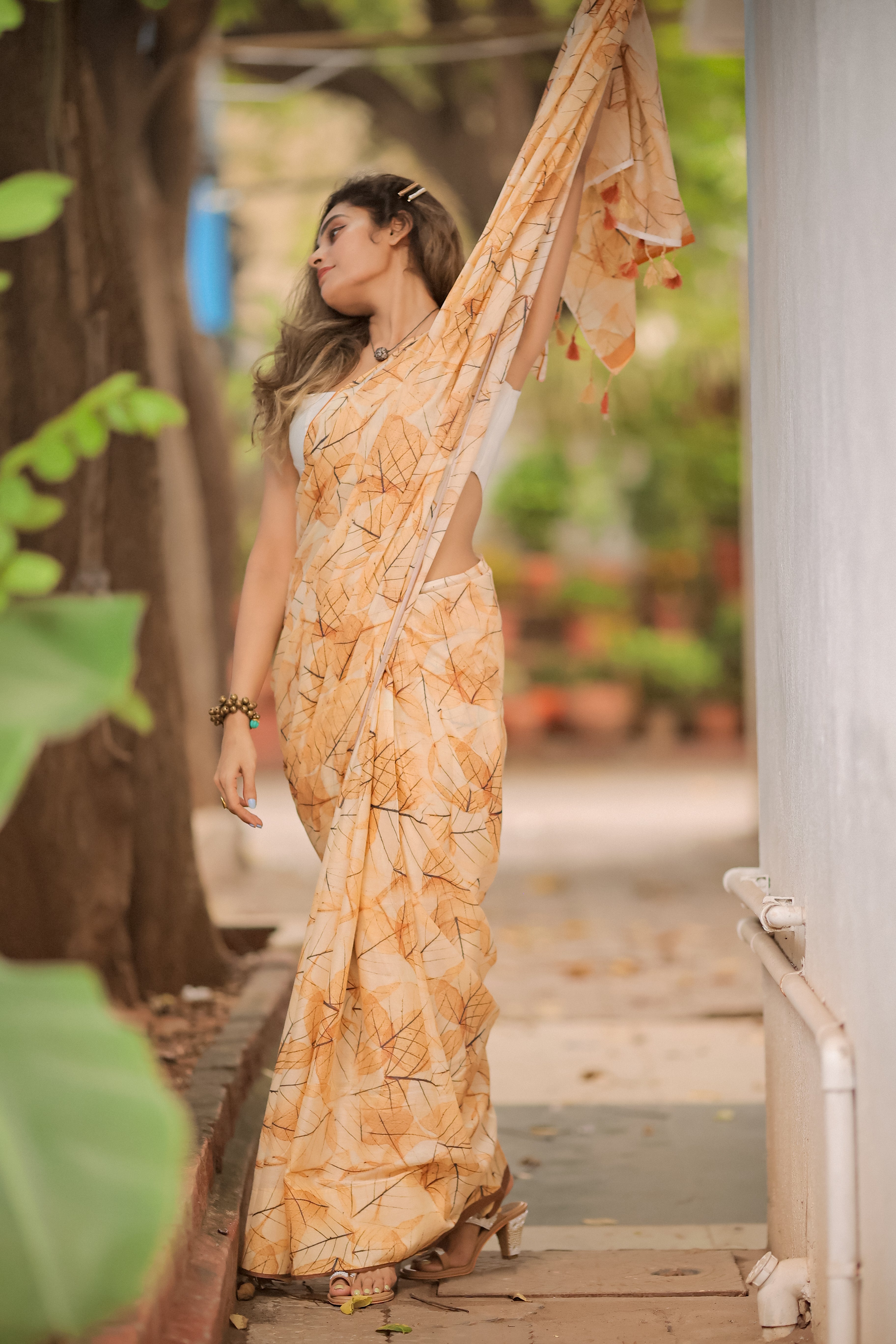 Flight of Fancy (Mul Mul Printed Sarees)